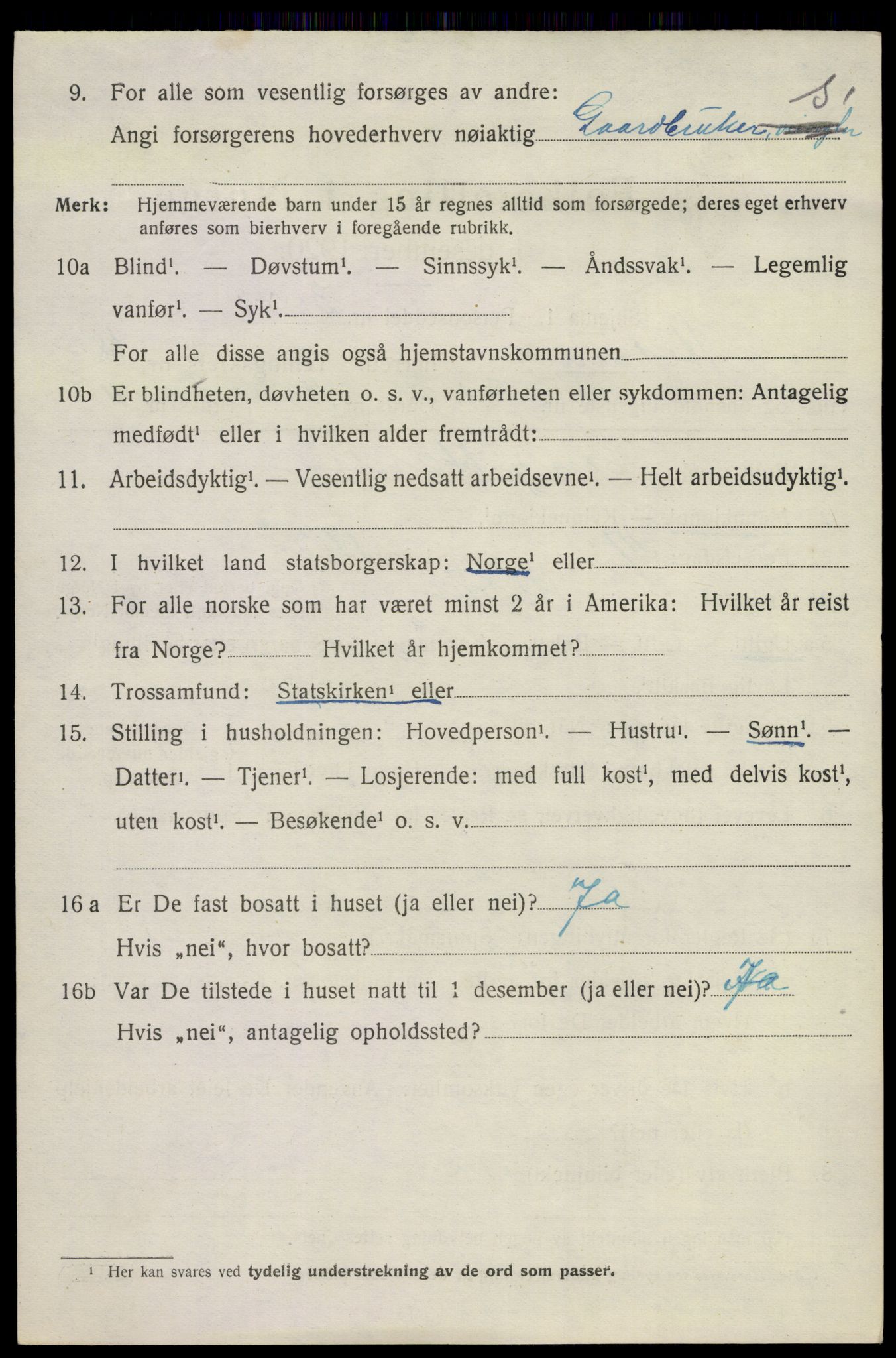 SAKO, 1920 census for Hedrum, 1920, p. 11016