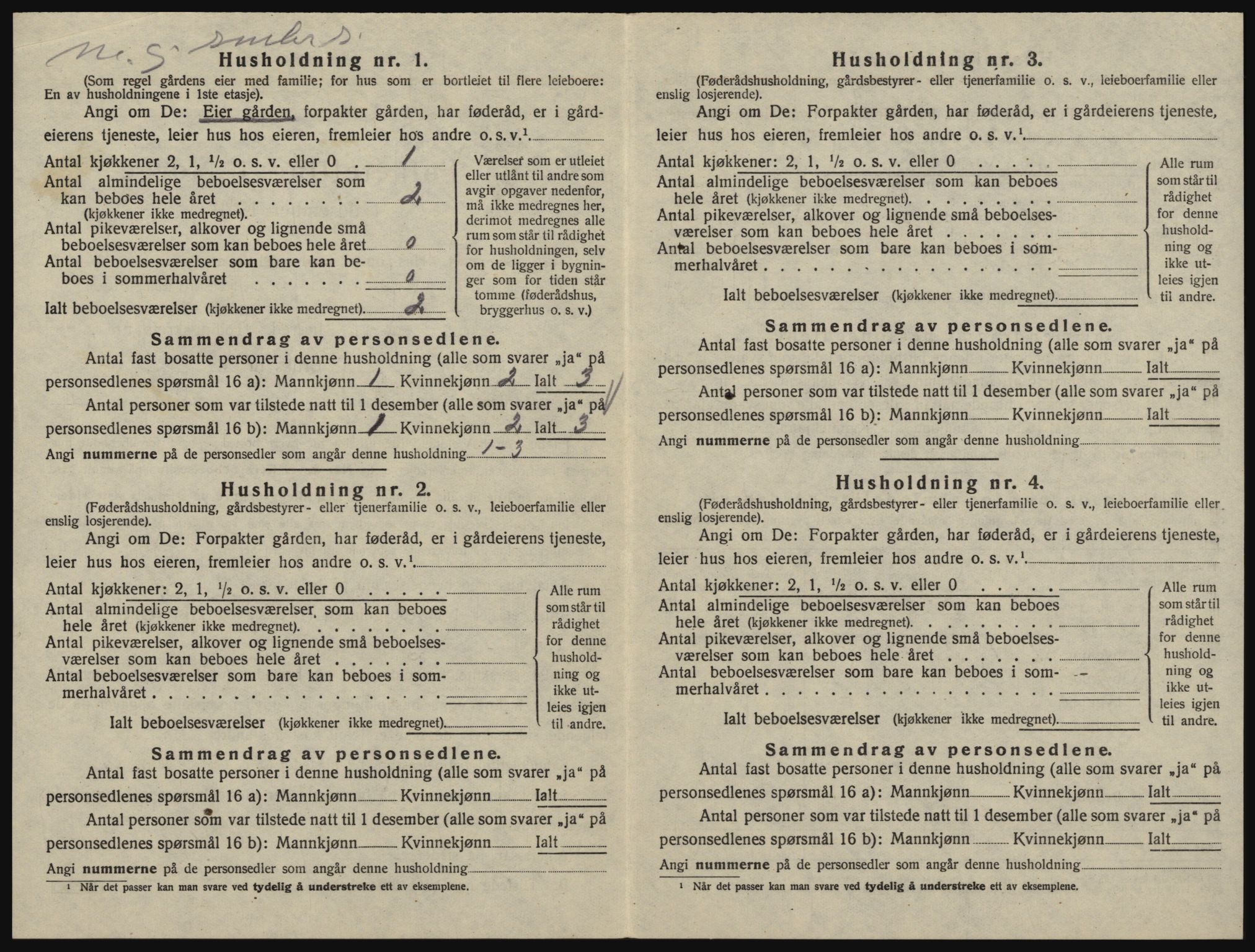 SAO, 1920 census for Glemmen, 1920, p. 2814