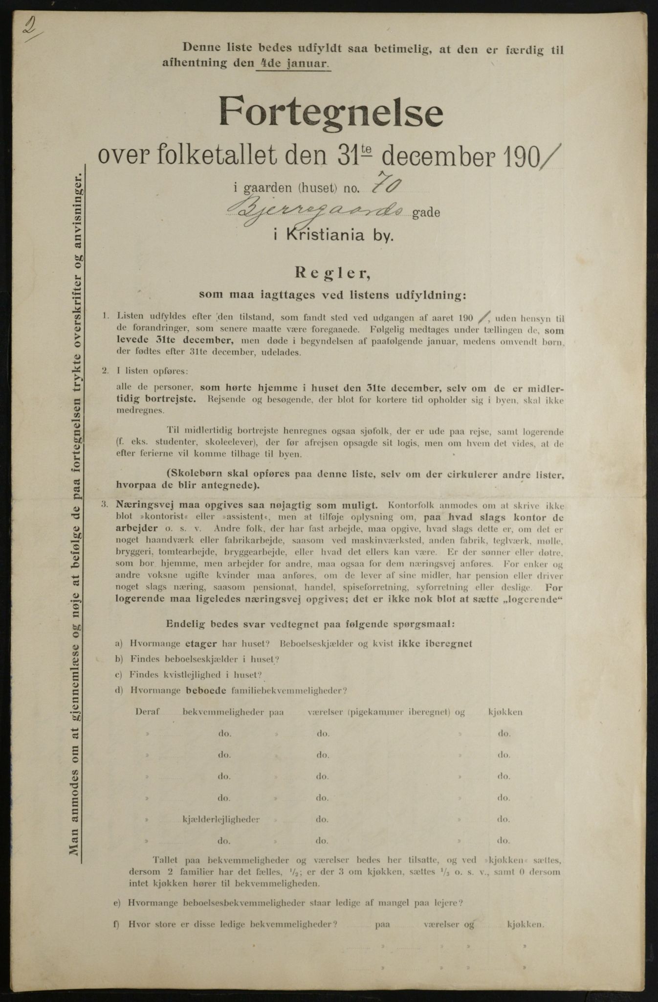 OBA, Municipal Census 1901 for Kristiania, 1901, p. 1067