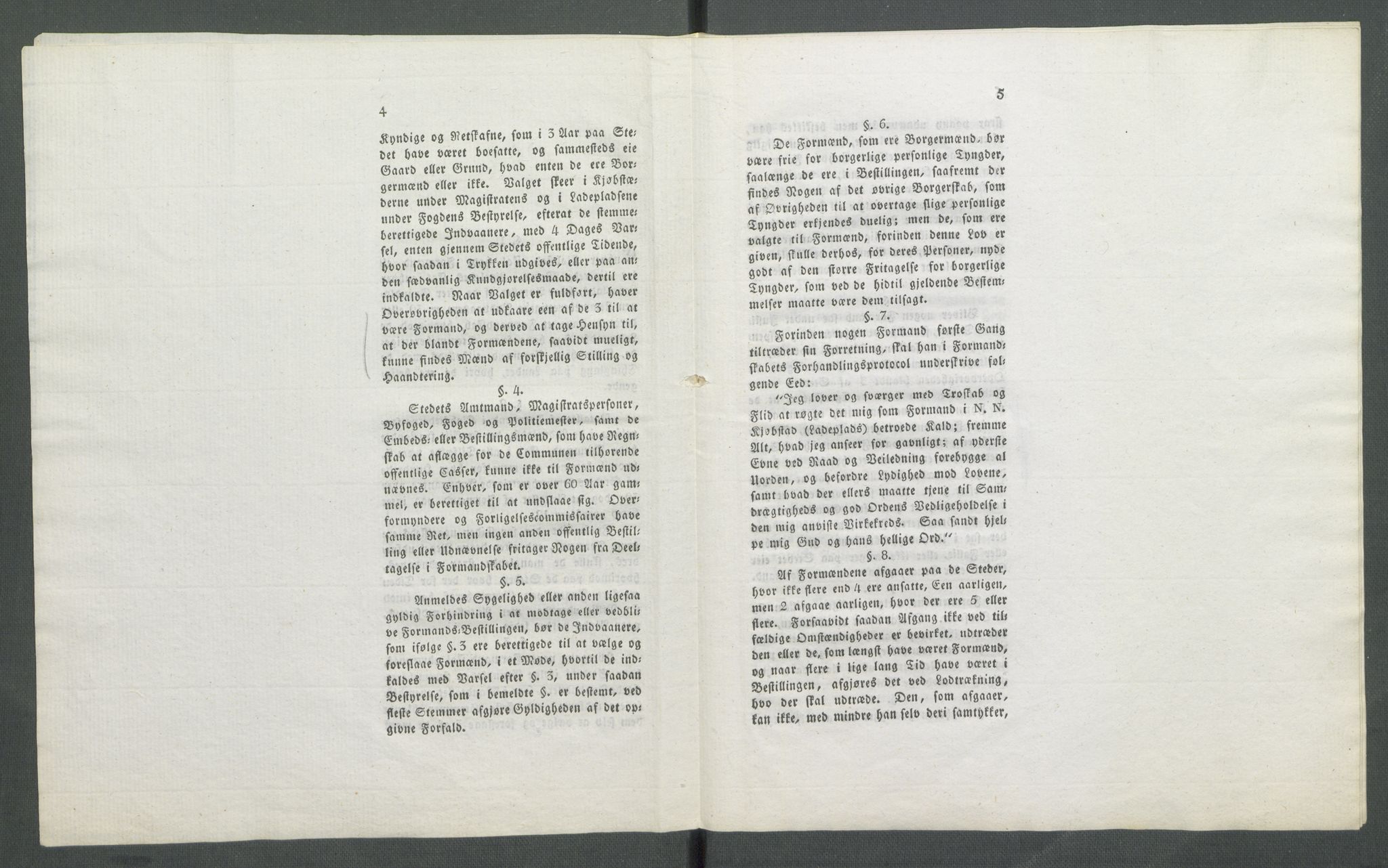 Justisdepartementet, Lovkomiteen 1814, AV/RA-S-1152/E/L0014/0001: -- / Formannskapslovgivningen, 1821-1829, p. 140