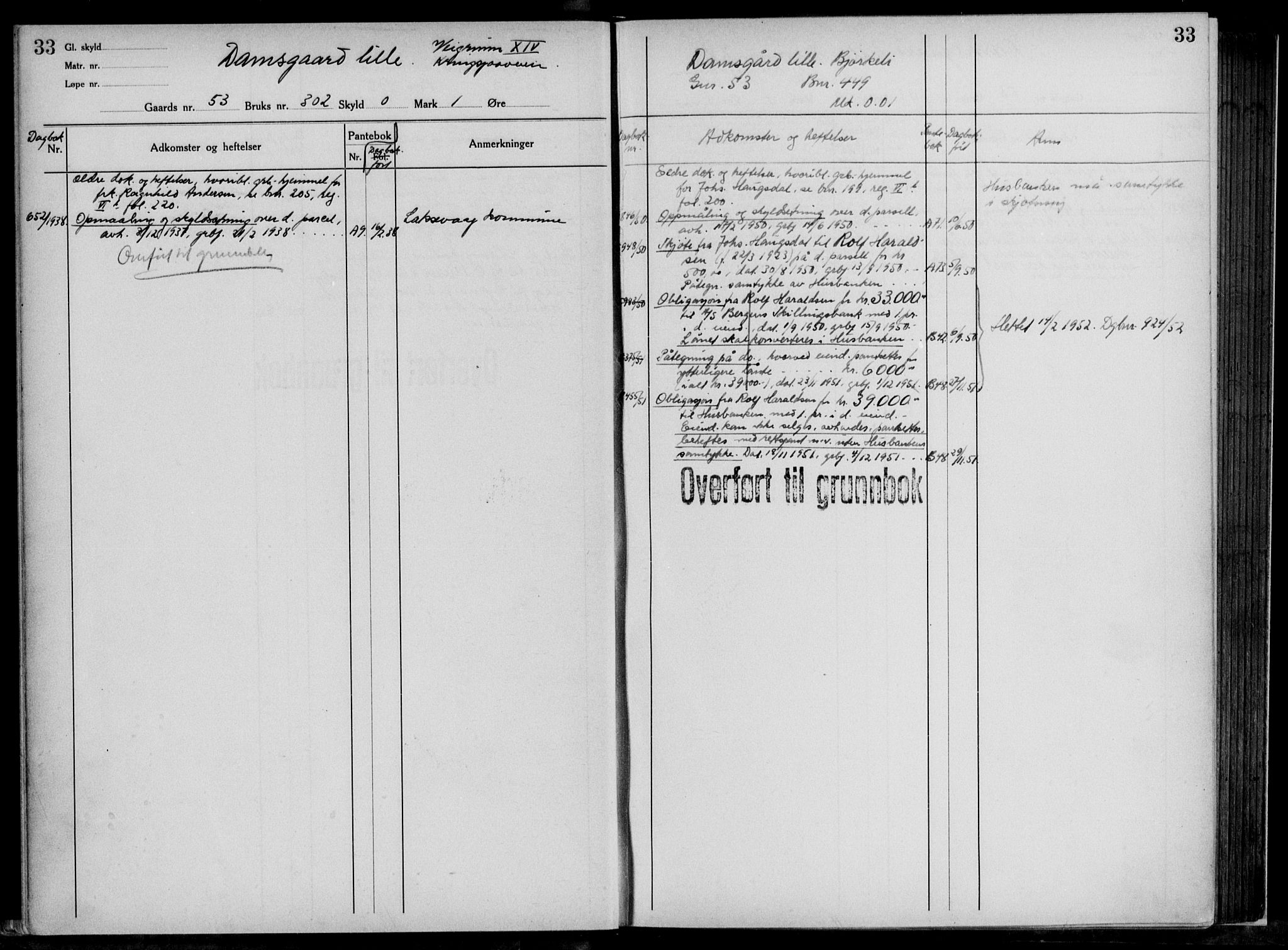Midhordland sorenskriveri, AV/SAB-A-3001/1/G/Ga/Gab/L0117: Mortgage register no. II.A.b.117, p. 33