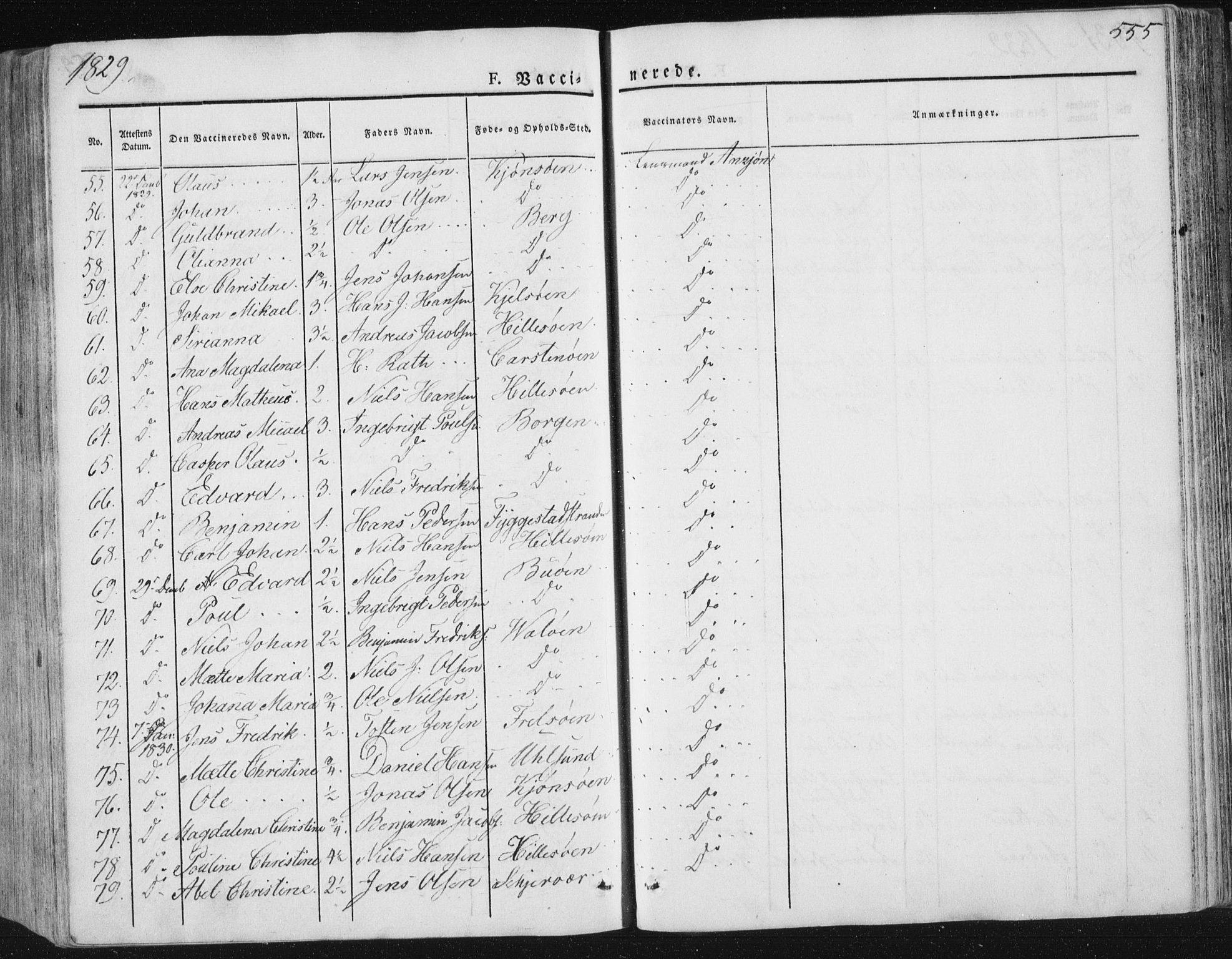 Ministerialprotokoller, klokkerbøker og fødselsregistre - Nord-Trøndelag, AV/SAT-A-1458/784/L0669: Parish register (official) no. 784A04, 1829-1859, p. 555