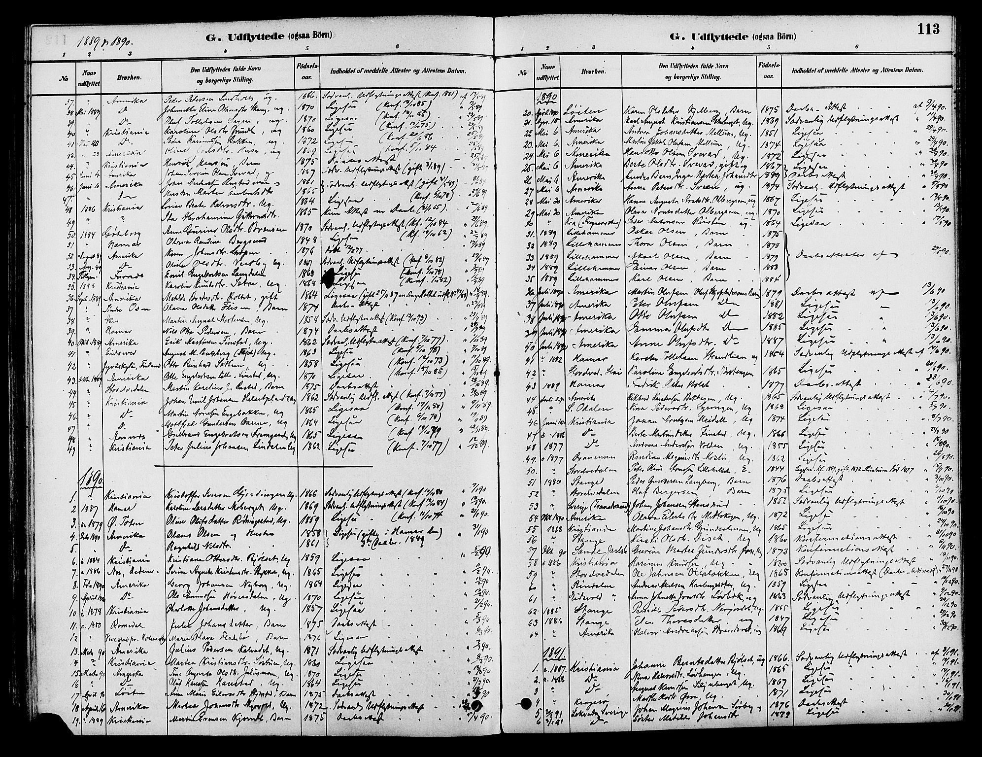 Elverum prestekontor, AV/SAH-PREST-044/H/Ha/Haa/L0012: Parish register (official) no. 12, 1880-1893, p. 113