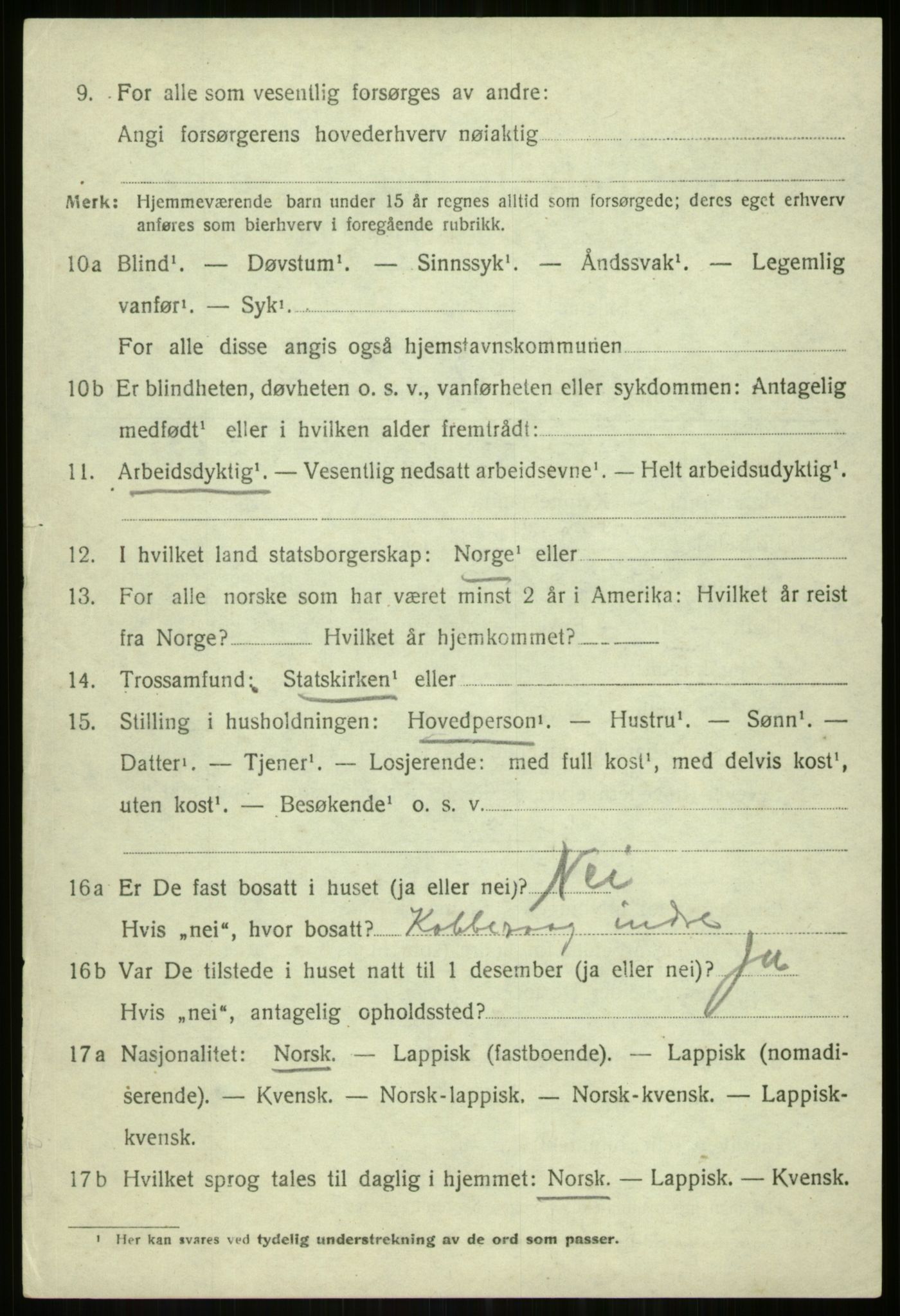 SATØ, 1920 census for Tromsøysund, 1920, p. 6511