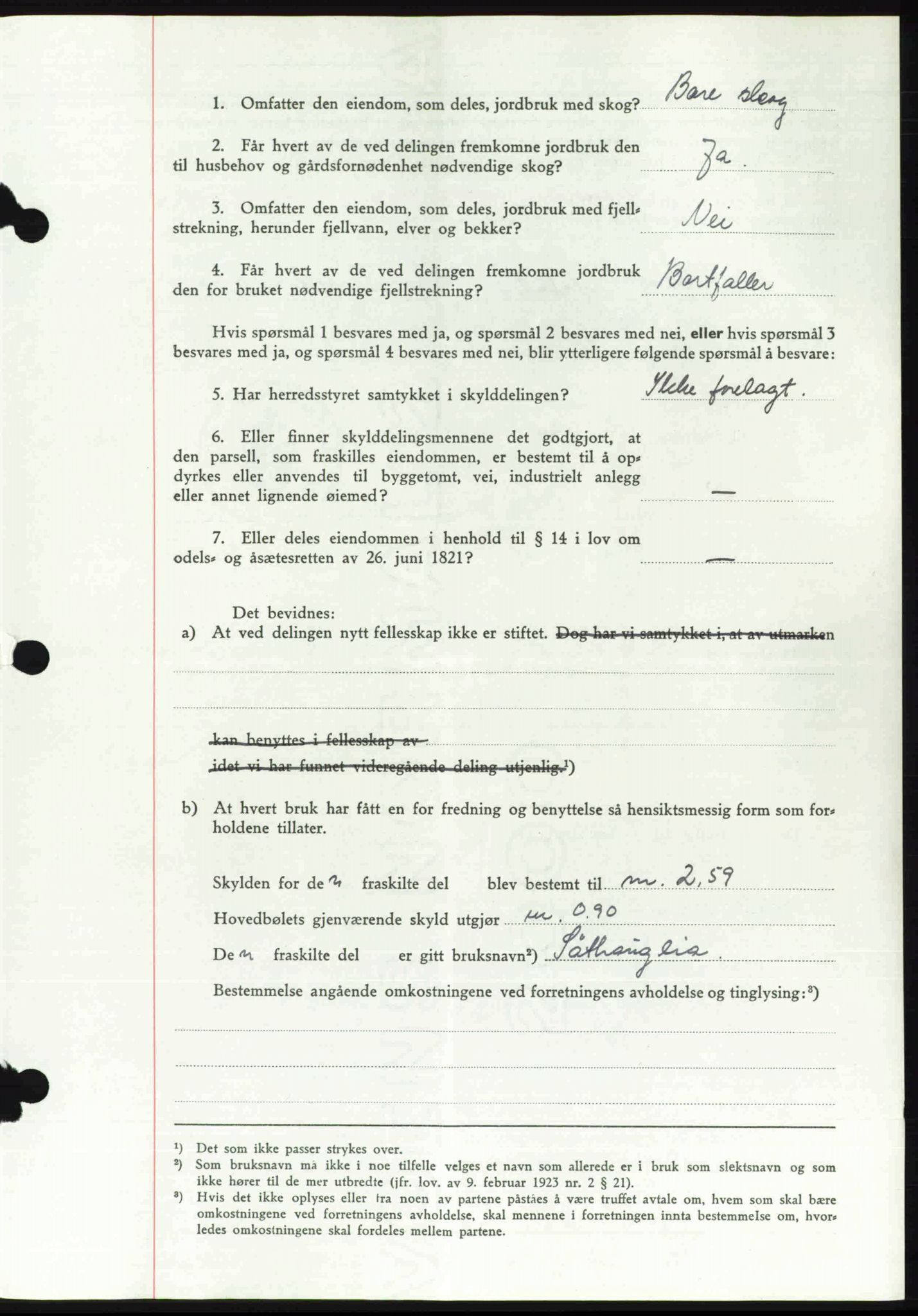 Toten tingrett, SAH/TING-006/H/Hb/Hbc/L0007: Mortgage book no. Hbc-07, 1939-1940, Diary no: : 1272/1940