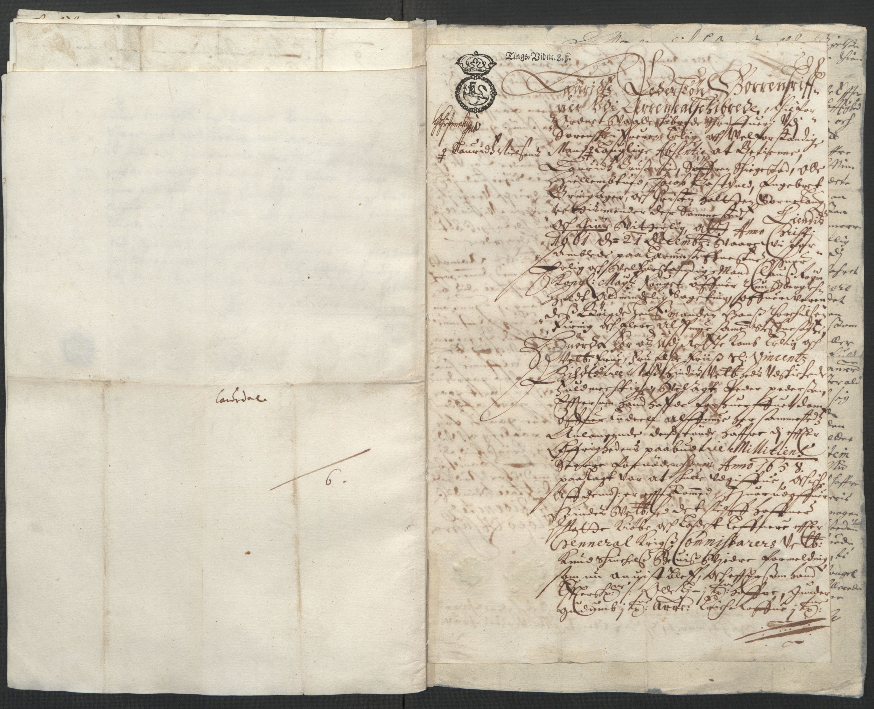 Rentekammeret inntil 1814, Reviderte regnskaper, Lensregnskaper, AV/RA-EA-5023/R/Rb/Rbo/L0035: Tønsberg len, 1658-1661