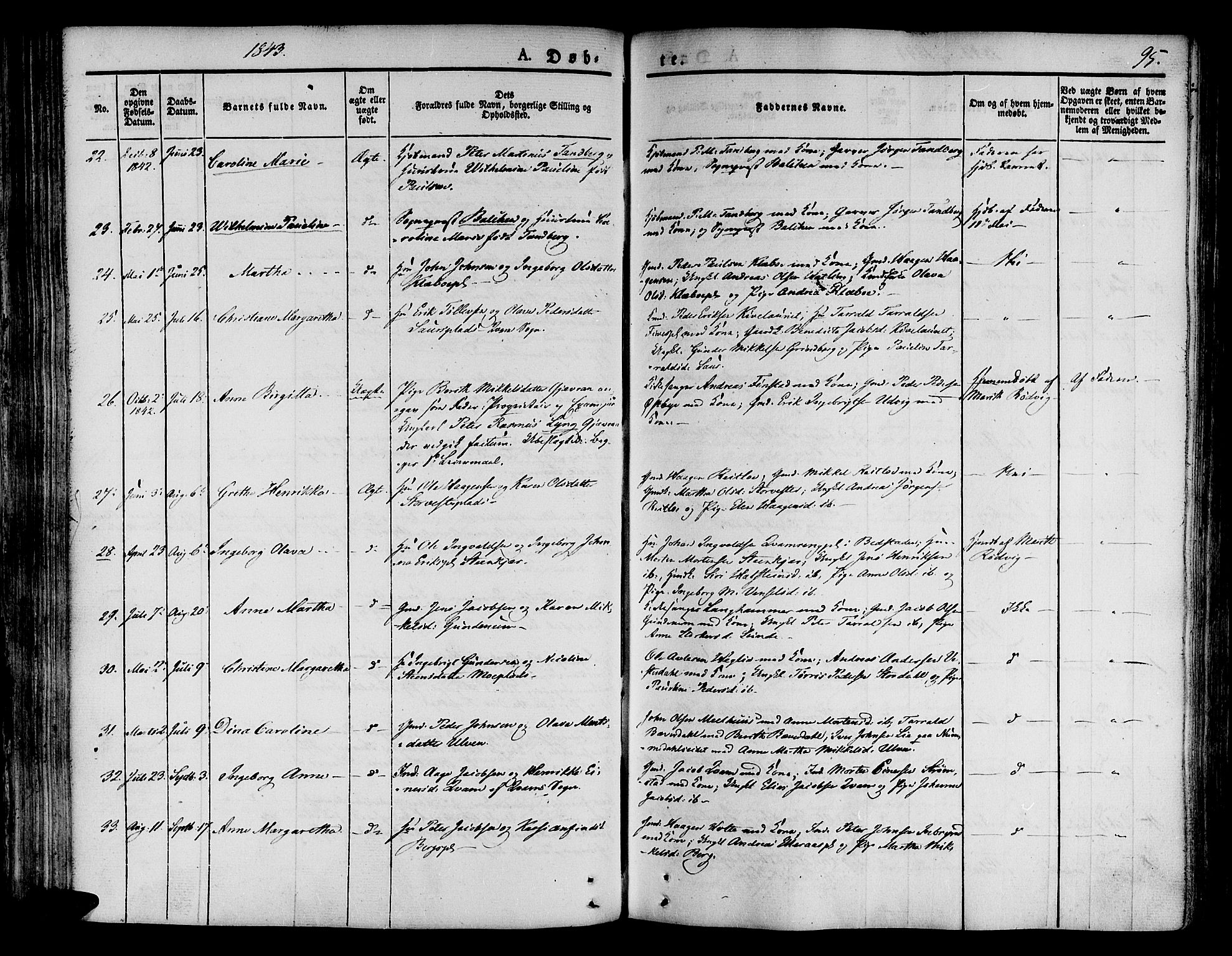 Ministerialprotokoller, klokkerbøker og fødselsregistre - Nord-Trøndelag, AV/SAT-A-1458/746/L0445: Parish register (official) no. 746A04, 1826-1846, p. 95