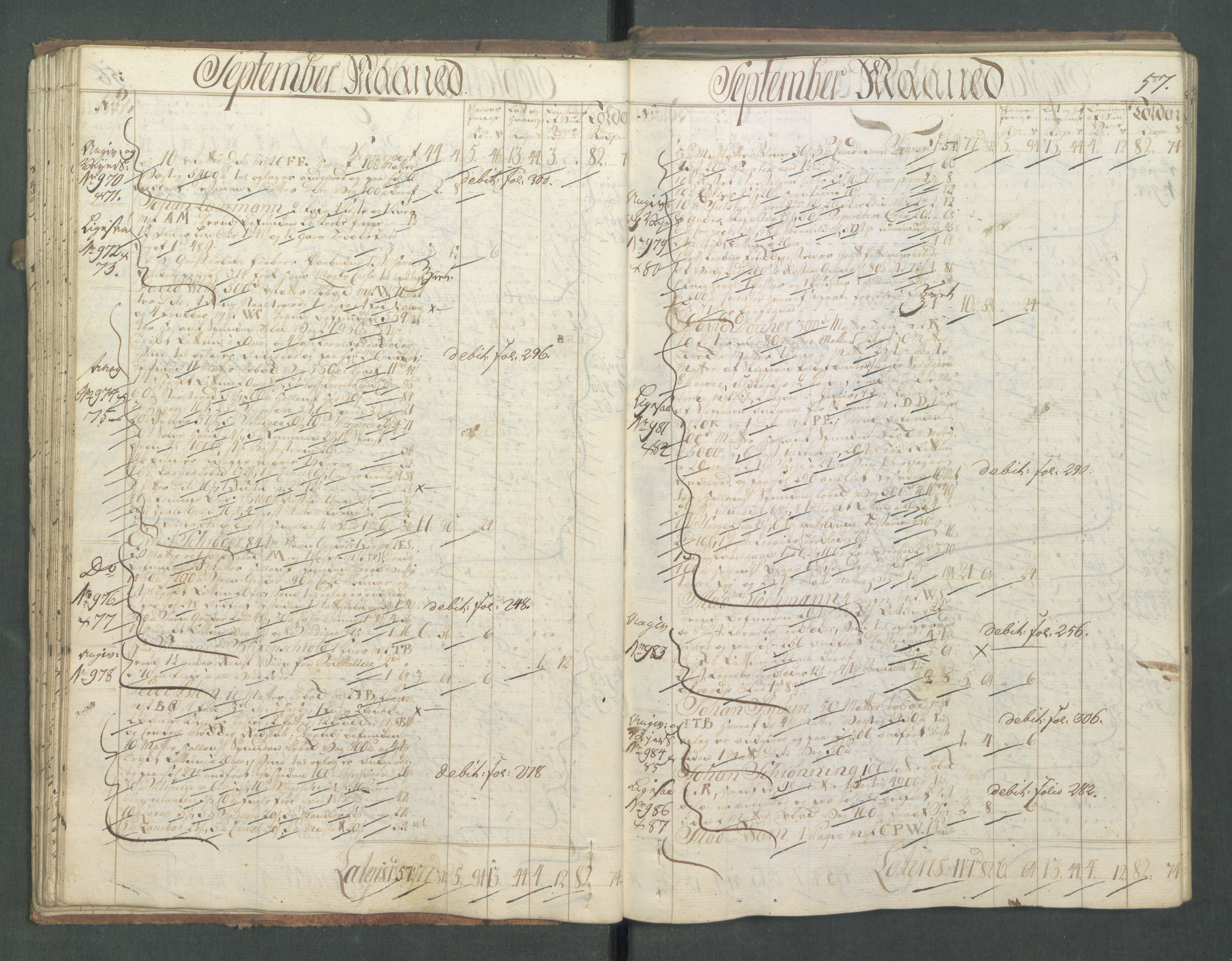 Generaltollkammeret, tollregnskaper, AV/RA-EA-5490/R01/L0028/0001: Tollregnskaper Fredrikshald / Inngående hovedtollbok, 1756, p. 57