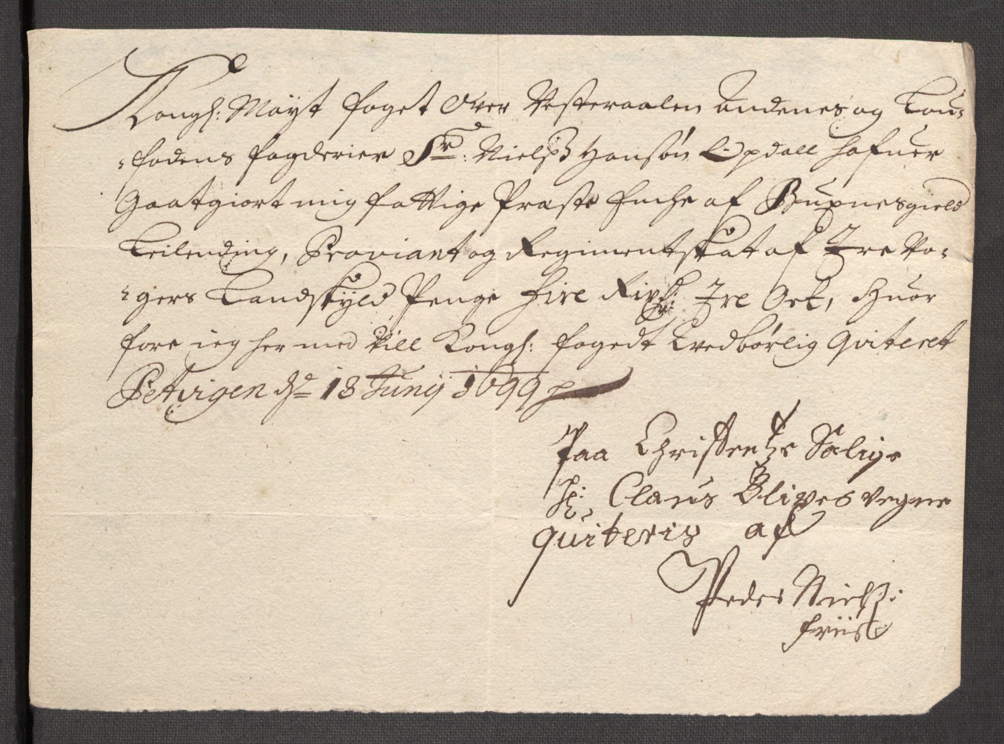 Rentekammeret inntil 1814, Reviderte regnskaper, Fogderegnskap, RA/EA-4092/R67/L4678: Fogderegnskap Vesterålen, Andenes og Lofoten, 1696-1708, p. 321