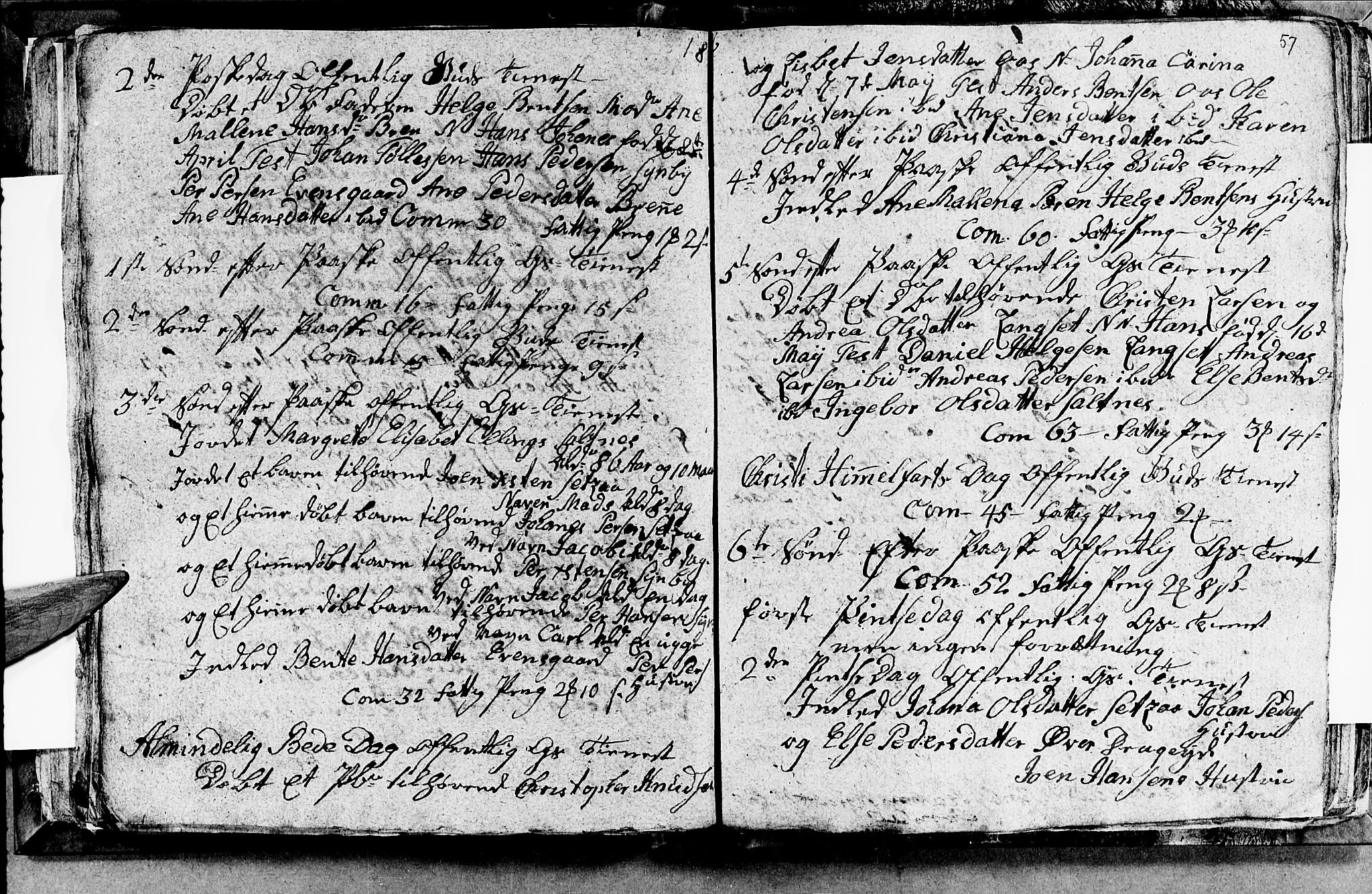 Ministerialprotokoller, klokkerbøker og fødselsregistre - Nordland, AV/SAT-A-1459/847/L0675: Parish register (copy) no. 847C03, 1808-1820, p. 57