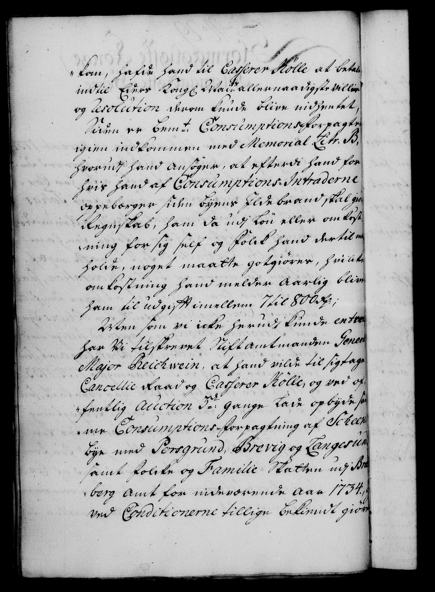 Rentekammeret, Kammerkanselliet, AV/RA-EA-3111/G/Gf/Gfa/L0017: Norsk relasjons- og resolusjonsprotokoll (merket RK 52.17), 1734, p. 164