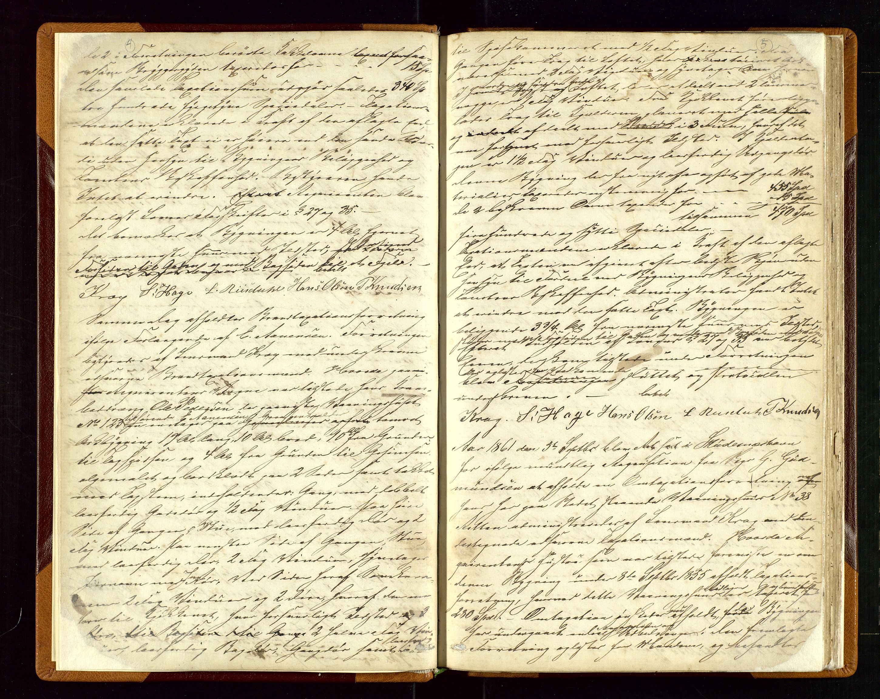Skudenes lensmannskontor, AV/SAST-A-100444/Goa/L0002: Branntakstprotokoll, 1861-1877, p. 4-5