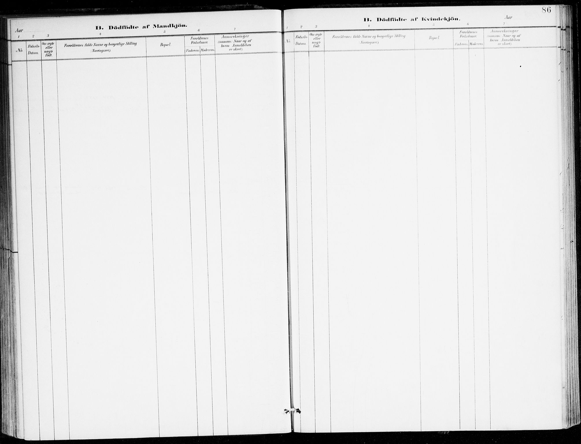 Lavik sokneprestembete, SAB/A-80901: Parish register (official) no. C 1, 1882-1904, p. 86