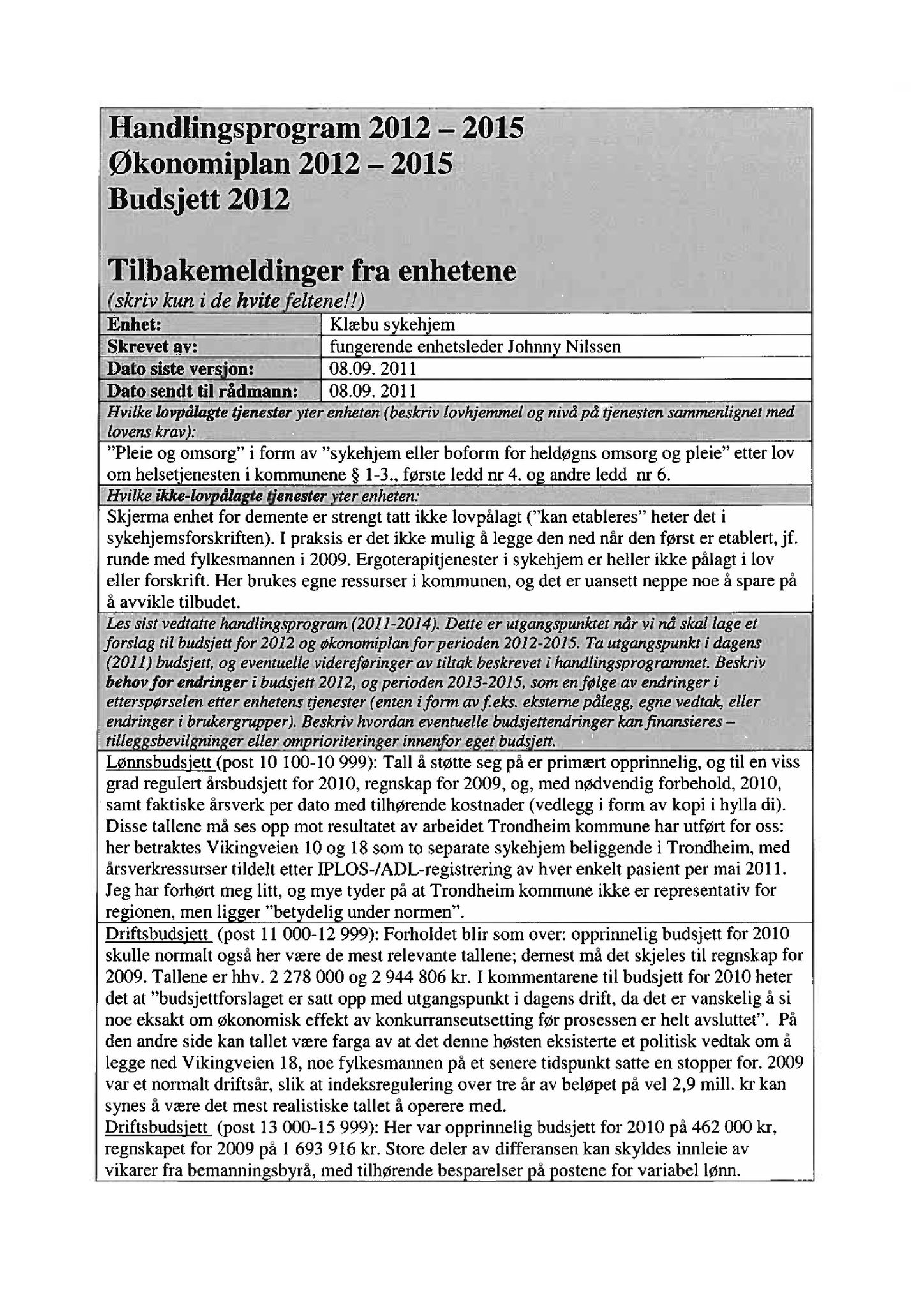 Klæbu Kommune, TRKO/KK/04-UO/L002: Utvalg for oppvekst - Møtedokumenter, 2011, p. 137