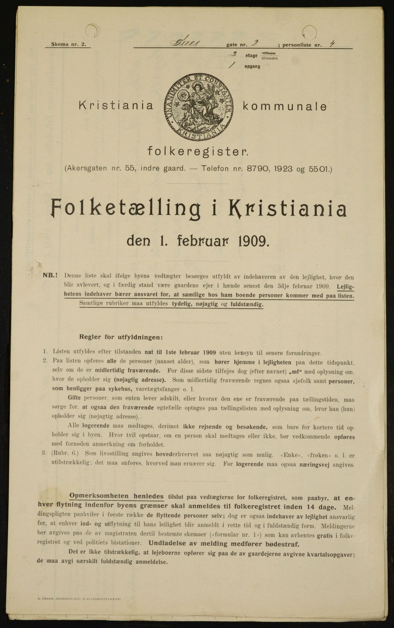OBA, Municipal Census 1909 for Kristiania, 1909, p. 85903