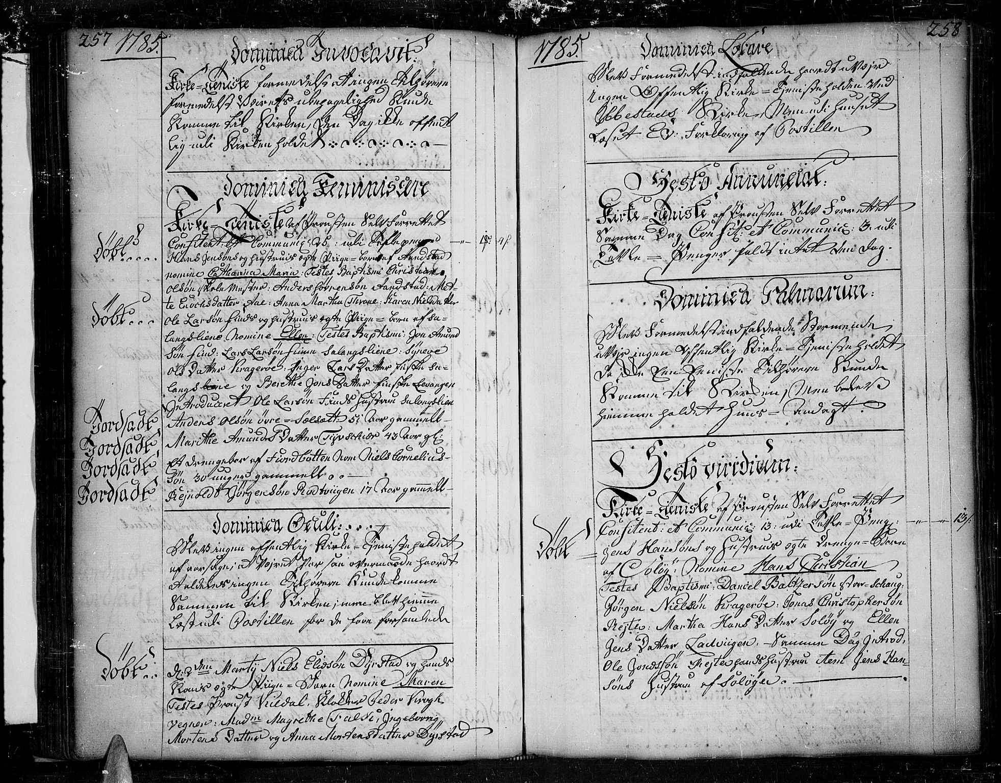Ibestad sokneprestembete, SATØ/S-0077/H/Ha/Haa/L0003kirke: Parish register (official) no. 3, 1776-1801, p. 257-258
