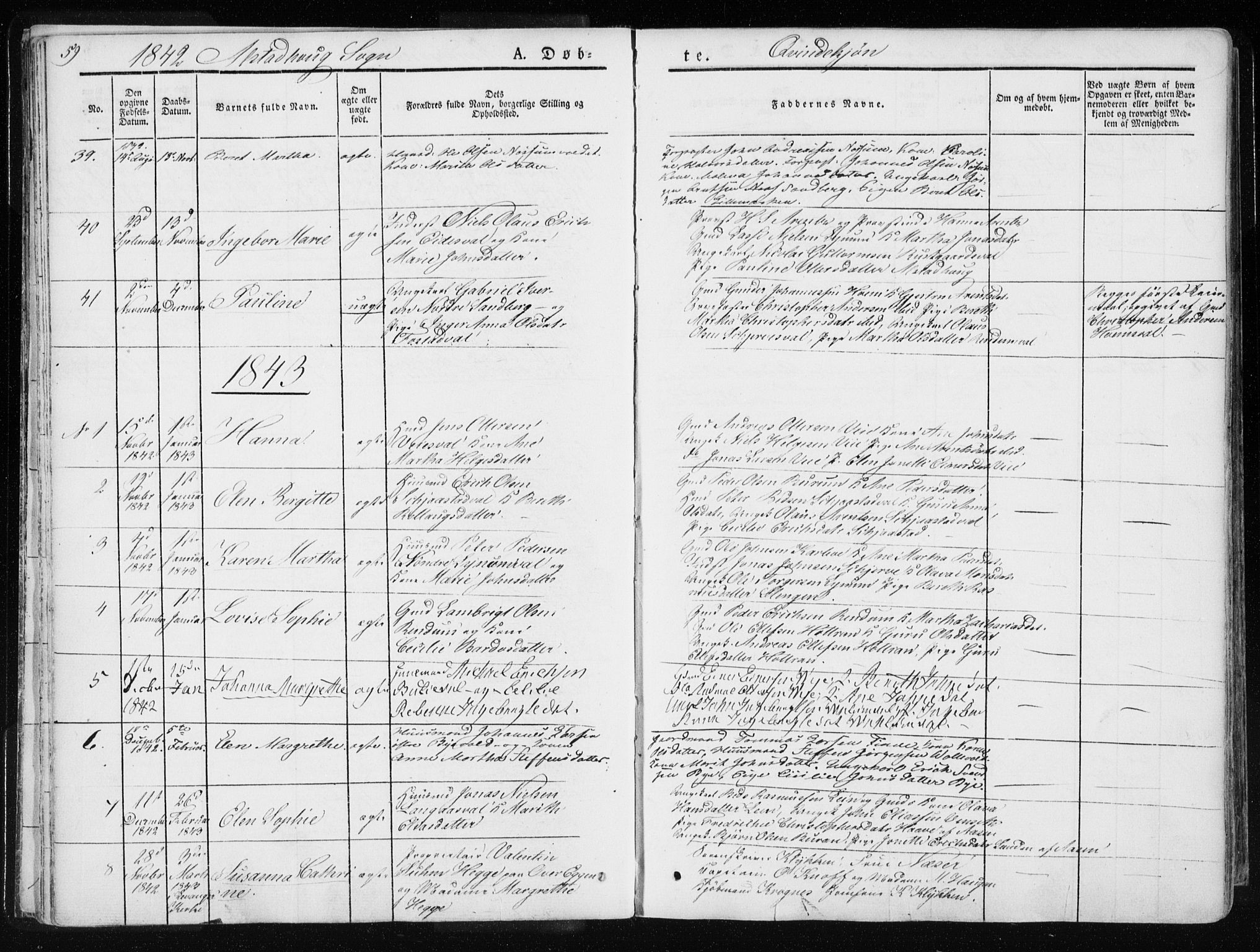 Ministerialprotokoller, klokkerbøker og fødselsregistre - Nord-Trøndelag, SAT/A-1458/717/L0154: Parish register (official) no. 717A06 /1, 1836-1849, p. 59