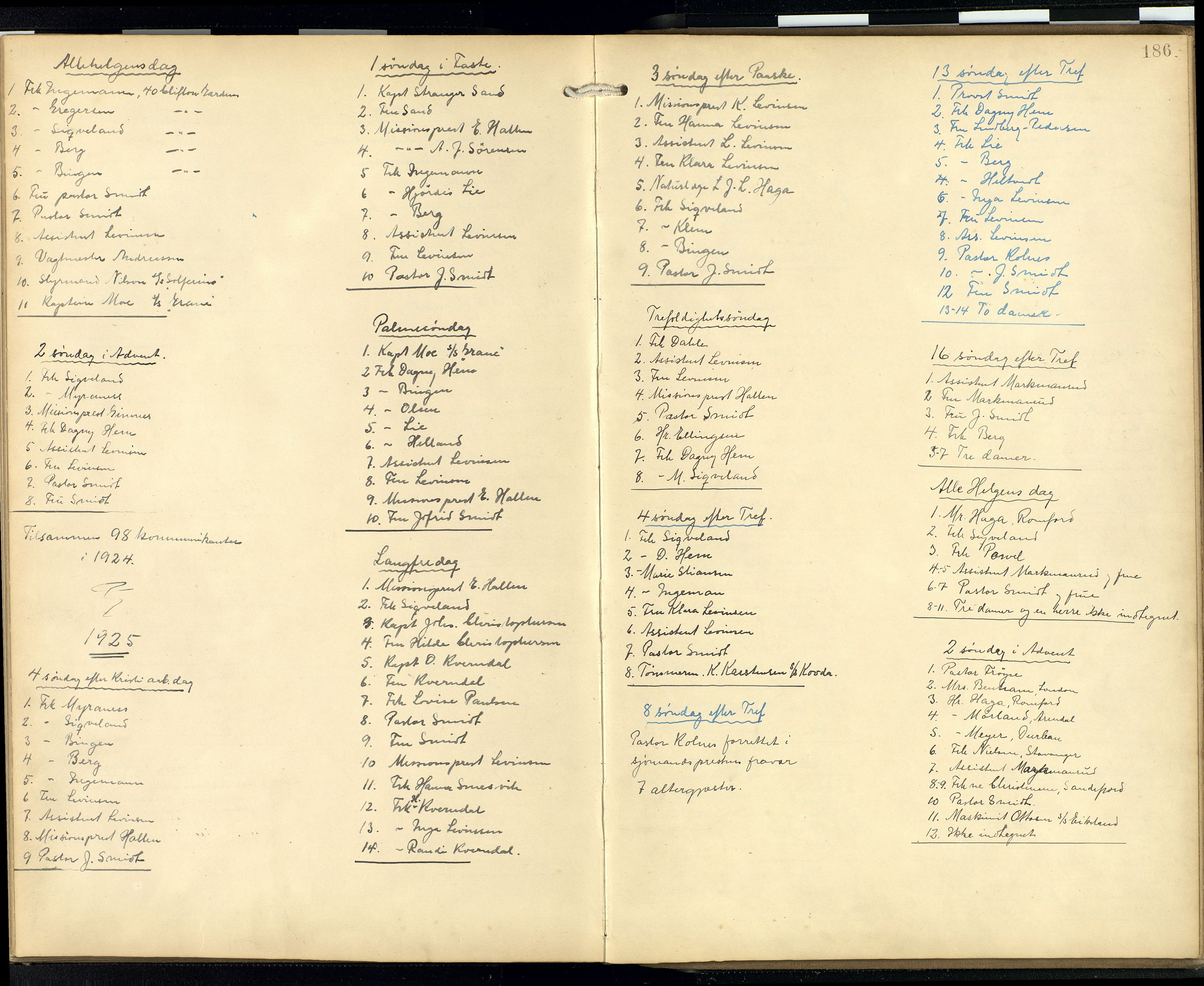 Den norske sjømannsmisjon i utlandet/London m/bistasjoner, SAB/SAB/PA-0103/H/Ha/L0003: Parish register (official) no. A 3, 1903-1934, p. 185b-186a