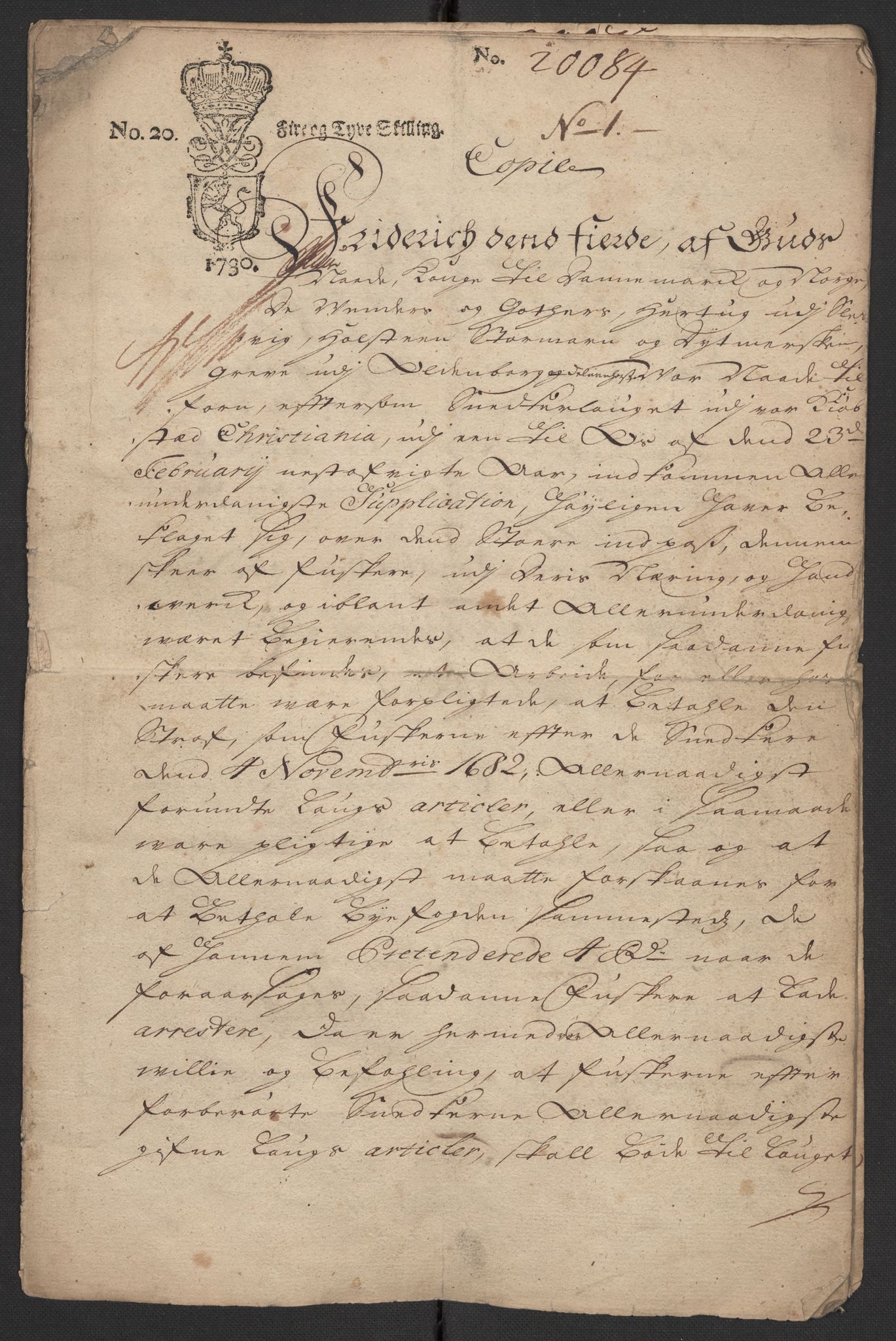 Oslo politidistrikt, SAO/A-10085/D/Da/L0001: Innkomne brev, pro memoria m.v., 1729-1779, p. 5