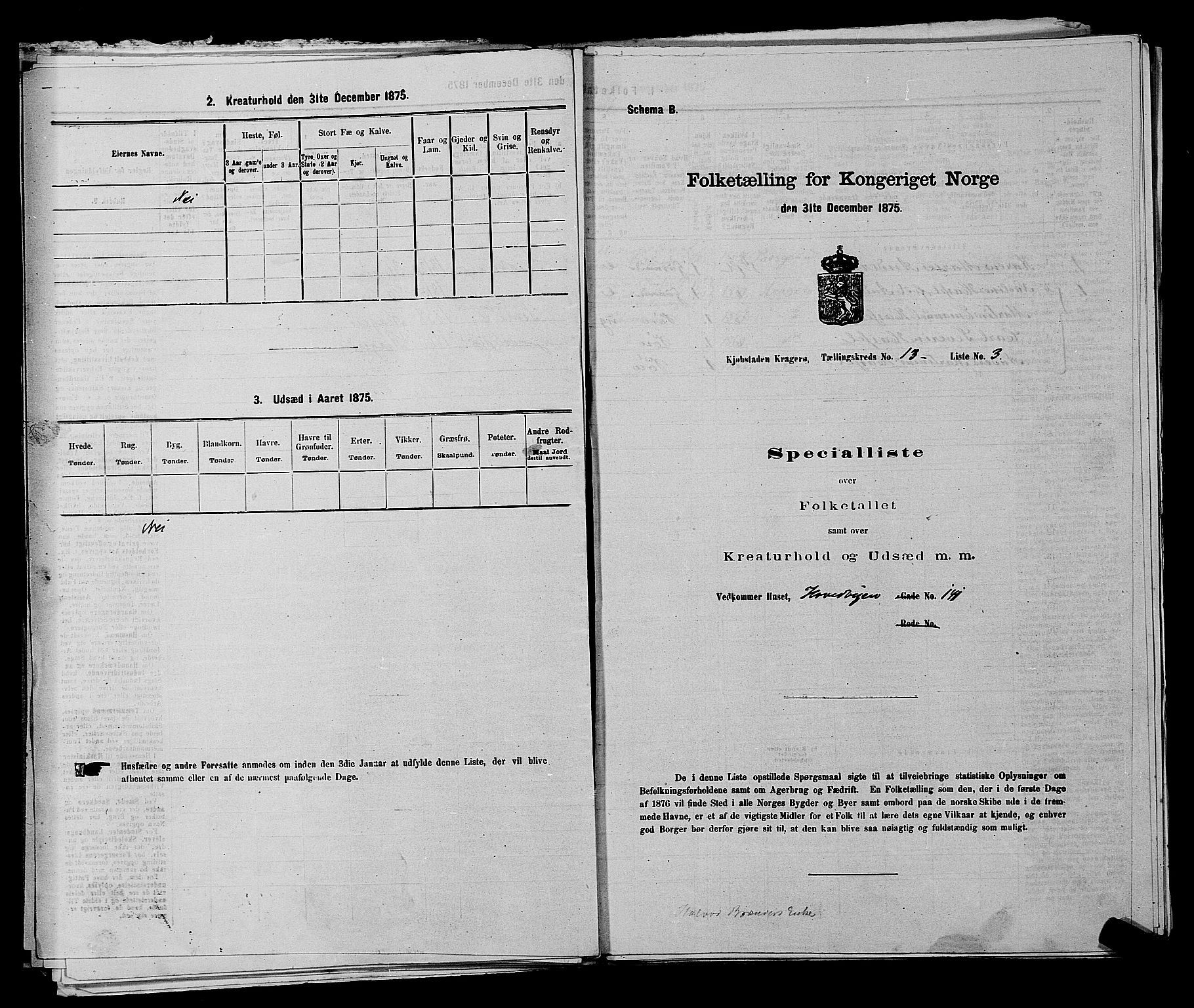 SAKO, 1875 census for 0801P Kragerø, 1875, p. 279