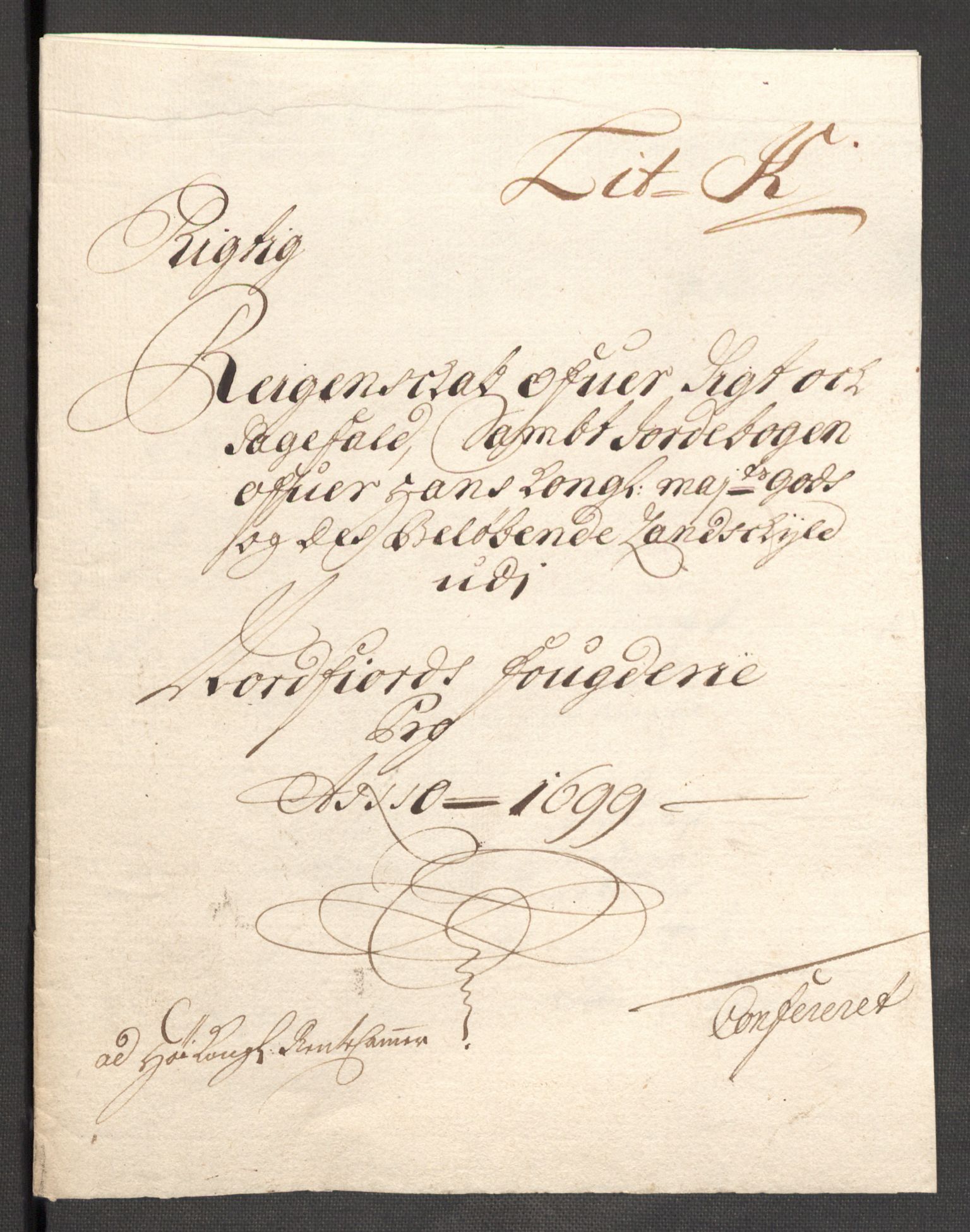 Rentekammeret inntil 1814, Reviderte regnskaper, Fogderegnskap, AV/RA-EA-4092/R53/L3424: Fogderegnskap Sunn- og Nordfjord, 1699, p. 321