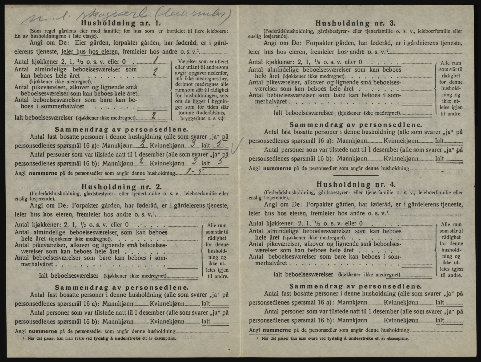 SAO, 1920 census for Aremark, 1920, p. 286