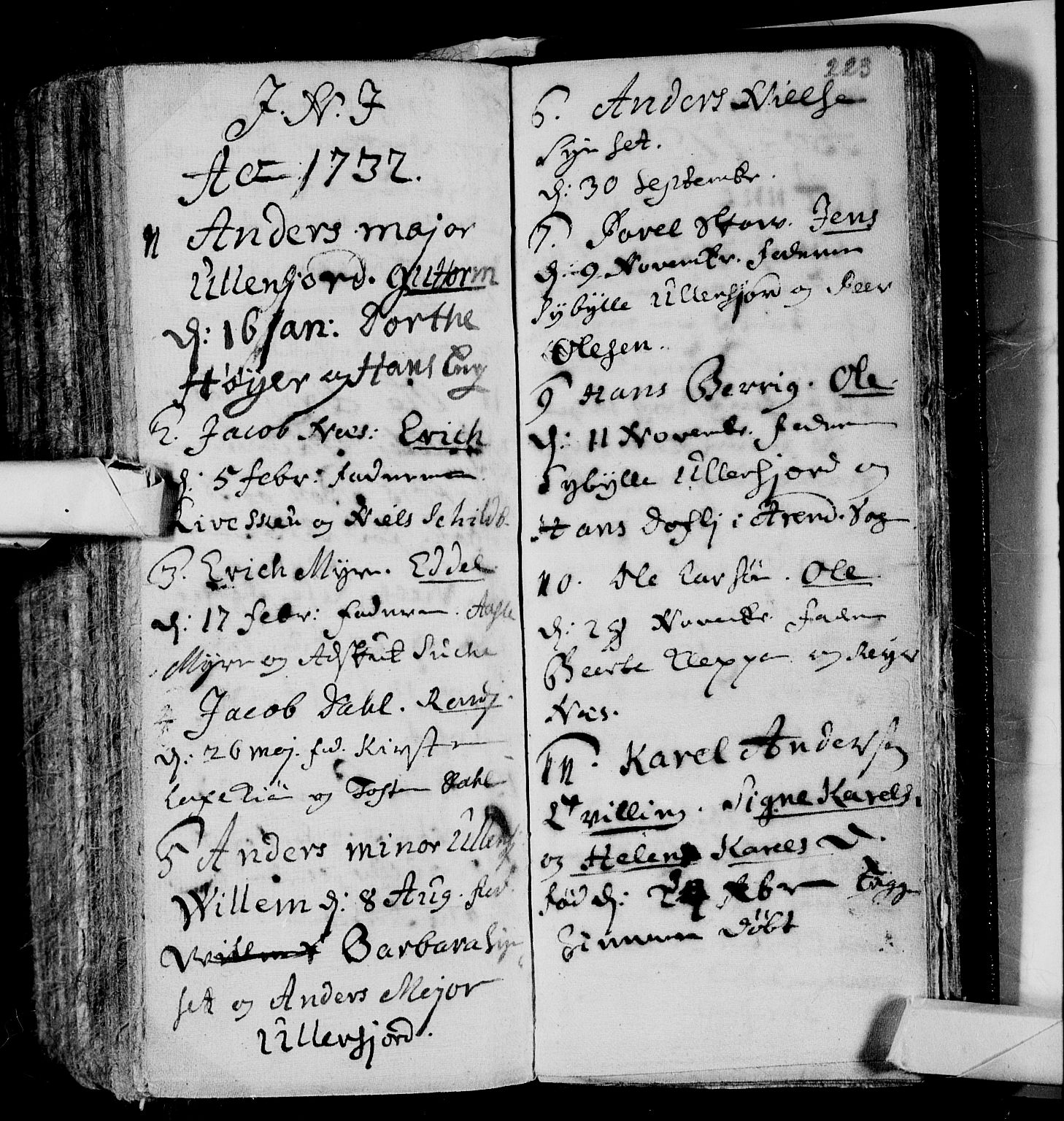 Andebu kirkebøker, AV/SAKO-A-336/F/Fa/L0001: Parish register (official) no. 1 /3, 1623-1738, p. 223