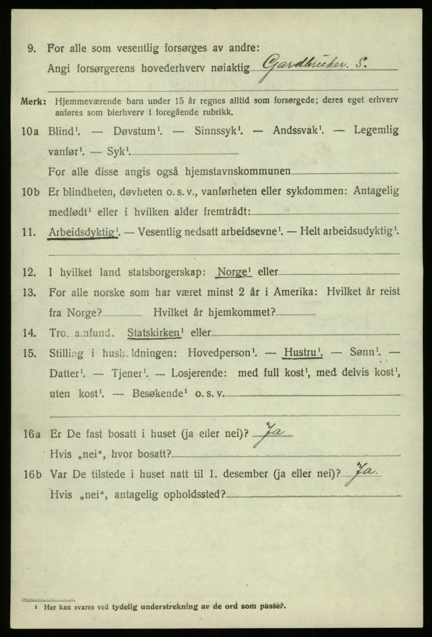 SAB, 1920 census for Fjaler, 1920, p. 8696