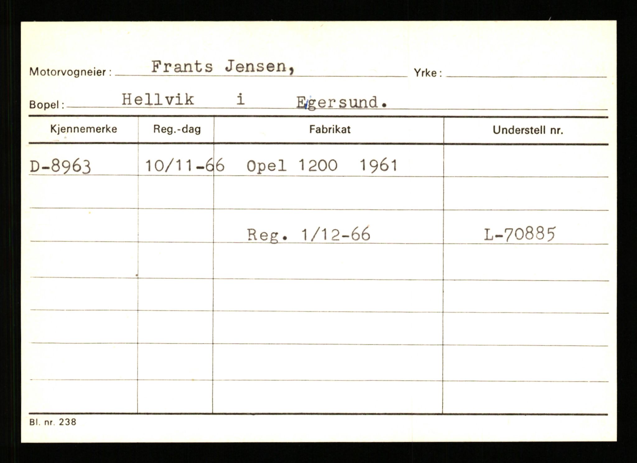 Stavanger trafikkstasjon, SAST/A-101942/0/G/L0002: Registreringsnummer: 5791 - 10405, 1930-1971, p. 2093