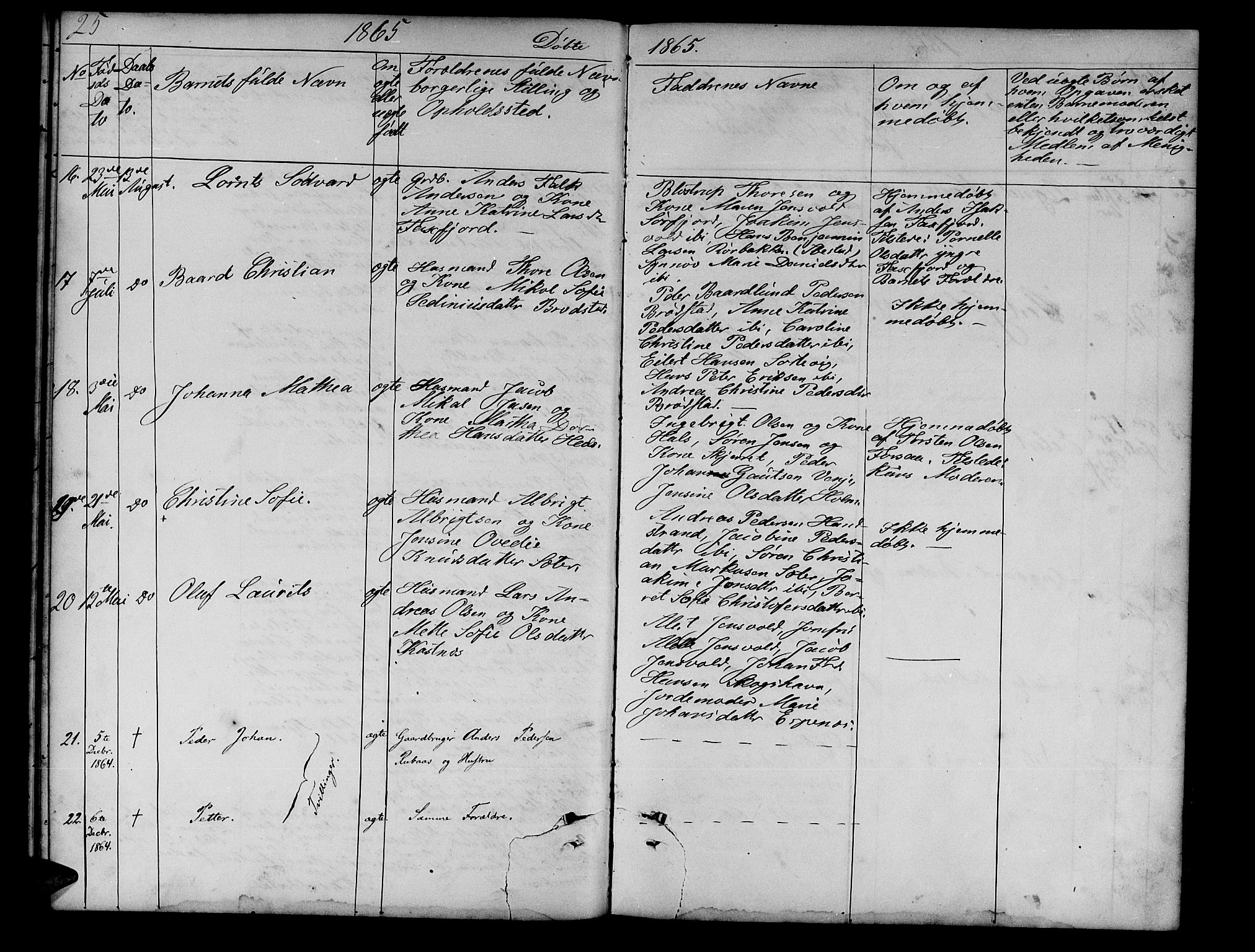 Tranøy sokneprestkontor, AV/SATØ-S-1313/I/Ia/Iab/L0012klokker: Parish register (copy) no. 12, 1859-1874, p. 25