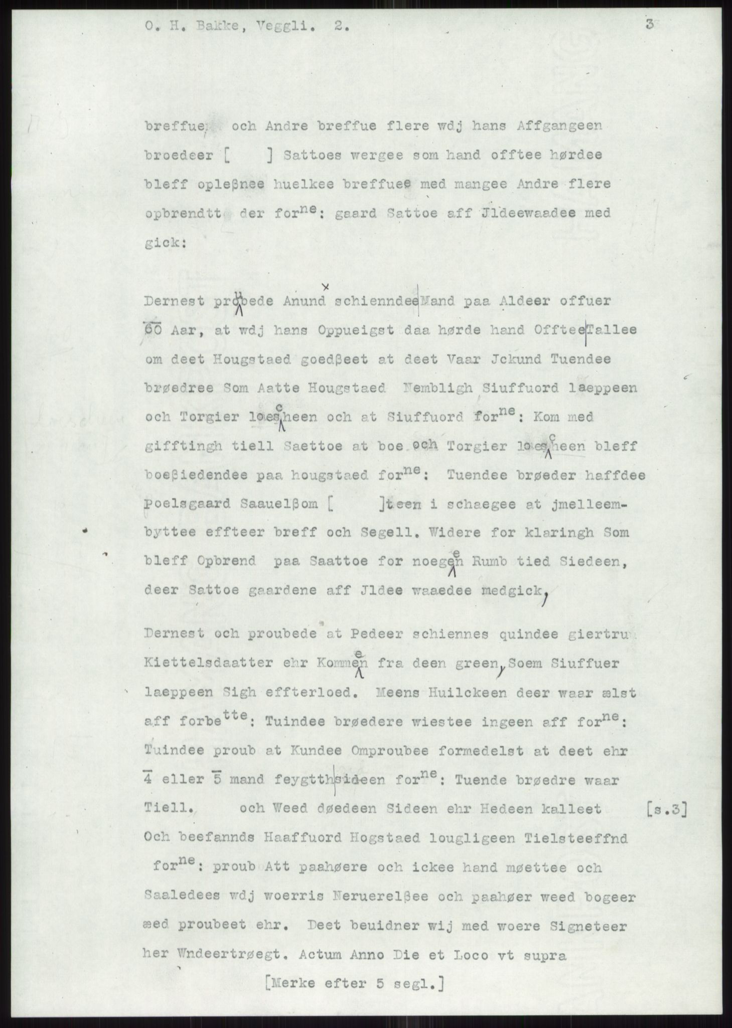 Samlinger til kildeutgivelse, Diplomavskriftsamlingen, AV/RA-EA-4053/H/Ha, p. 1419