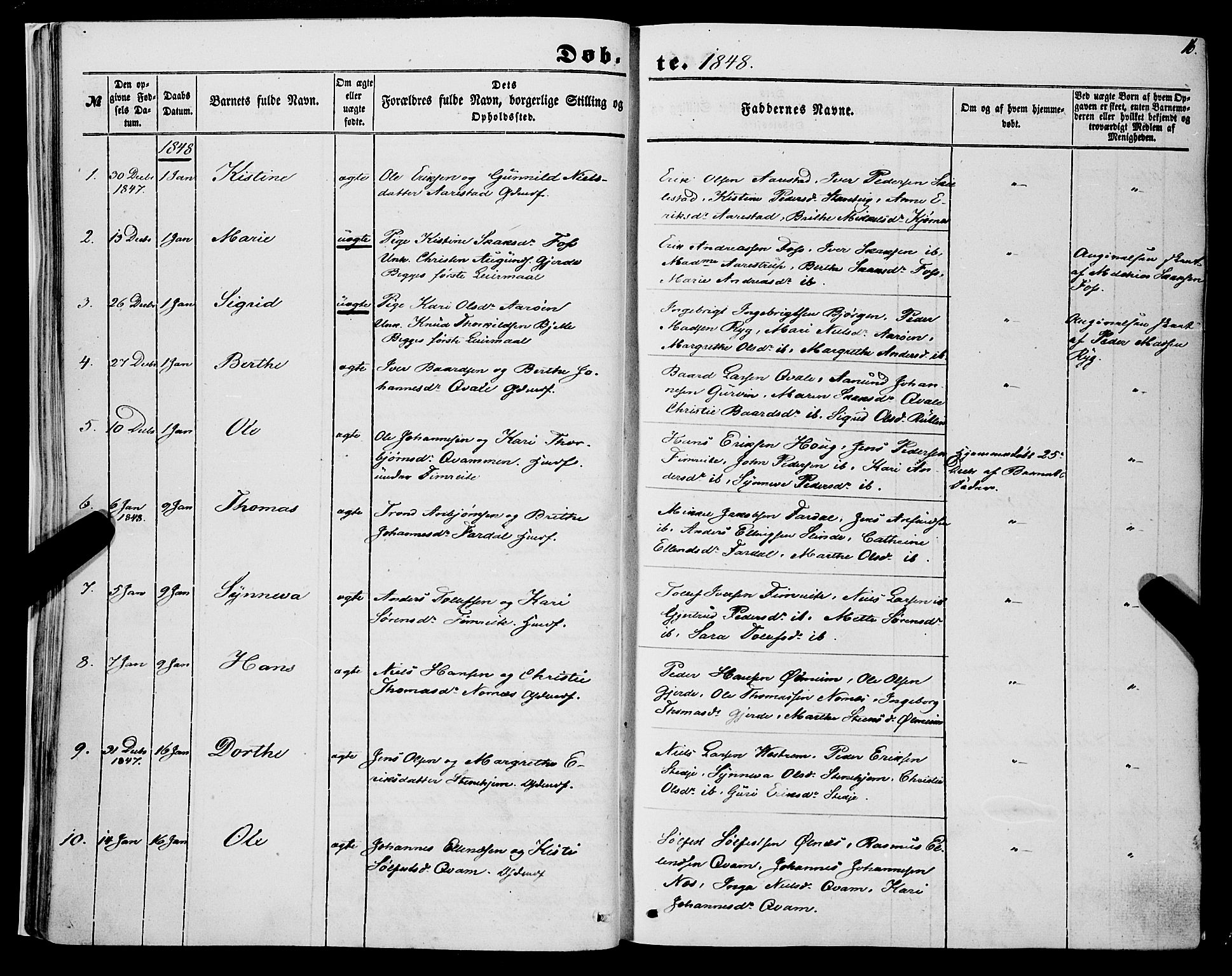 Sogndal sokneprestembete, SAB/A-81301/H/Haa/Haaa/L0012I: Parish register (official) no. A 12I, 1847-1859, p. 16