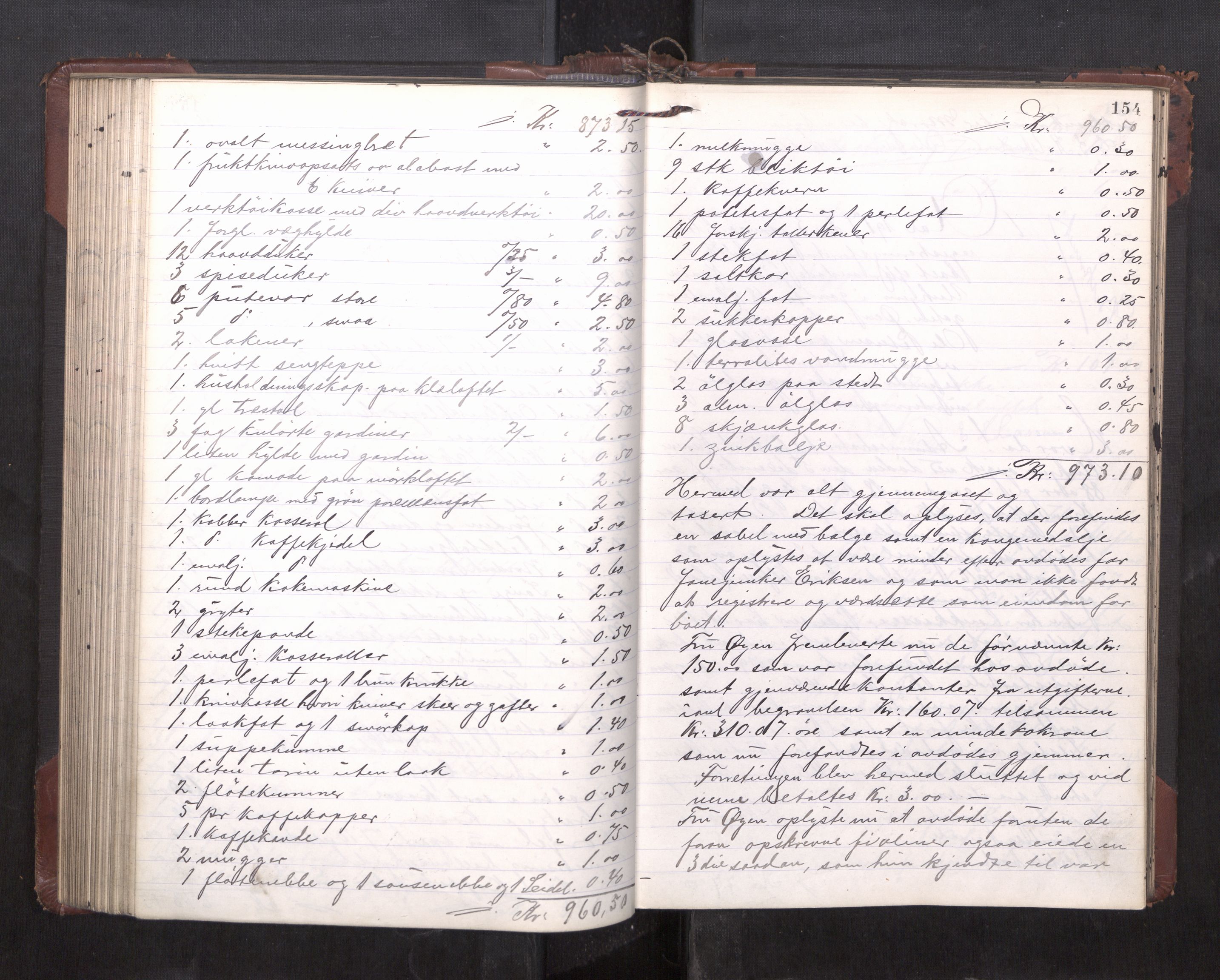 Trondheim byfogd, AV/SAT-A-0003/1/3/3C/L0036: Skifteregistreringsprotokoll - 14/4-24/9. (u/ register), 1915-1918, p. 154