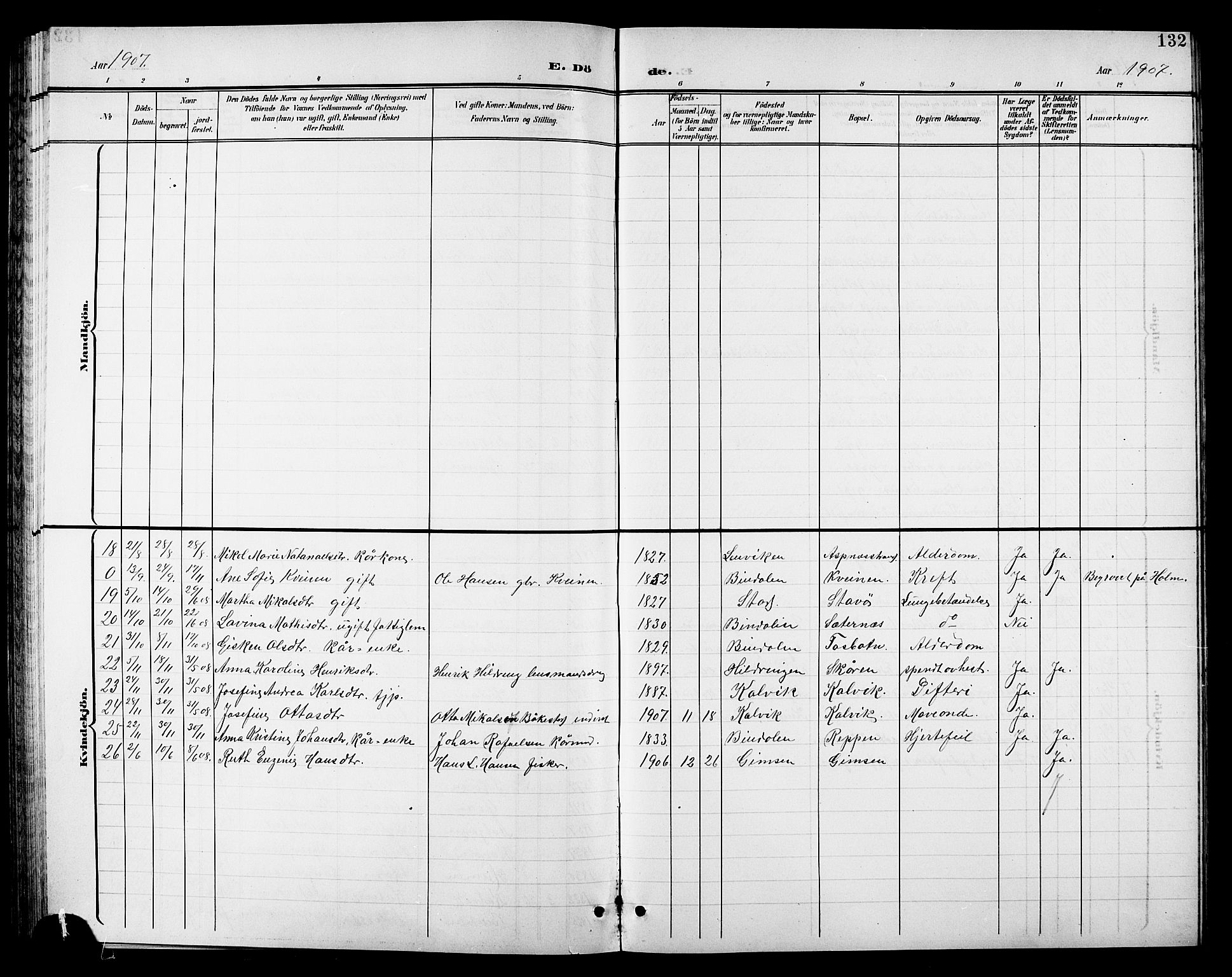Ministerialprotokoller, klokkerbøker og fødselsregistre - Nordland, SAT/A-1459/810/L0161: Parish register (copy) no. 810C04, 1897-1910, p. 132