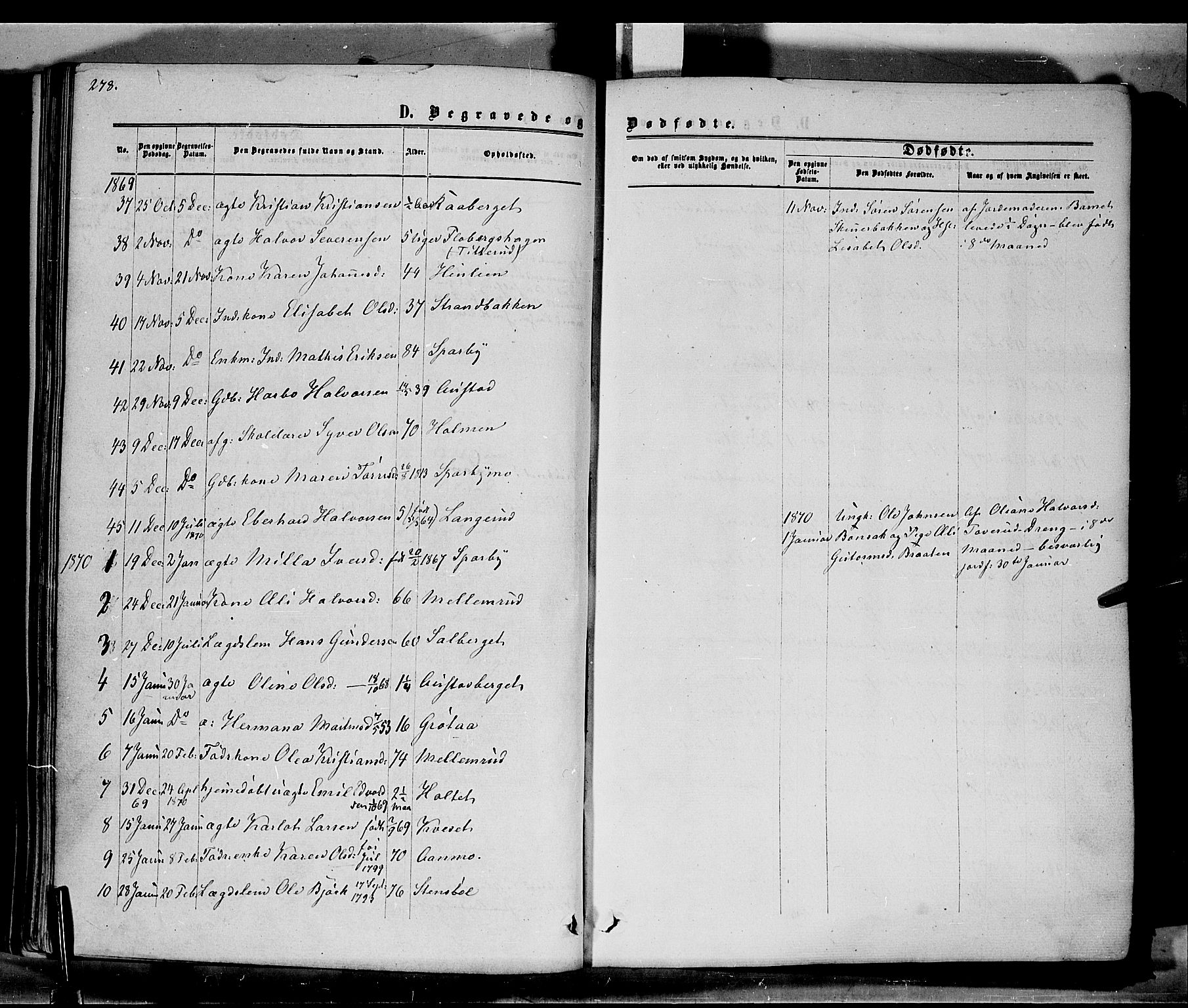 Hof prestekontor, AV/SAH-PREST-038/H/Ha/Haa/L0009: Parish register (official) no. 9, 1862-1877, p. 278