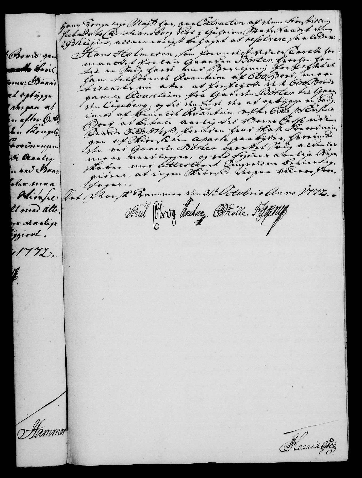 Rentekammeret, Kammerkanselliet, AV/RA-EA-3111/G/Gf/Gfa/L0054: Norsk relasjons- og resolusjonsprotokoll (merket RK 52.54), 1771-1772, p. 693