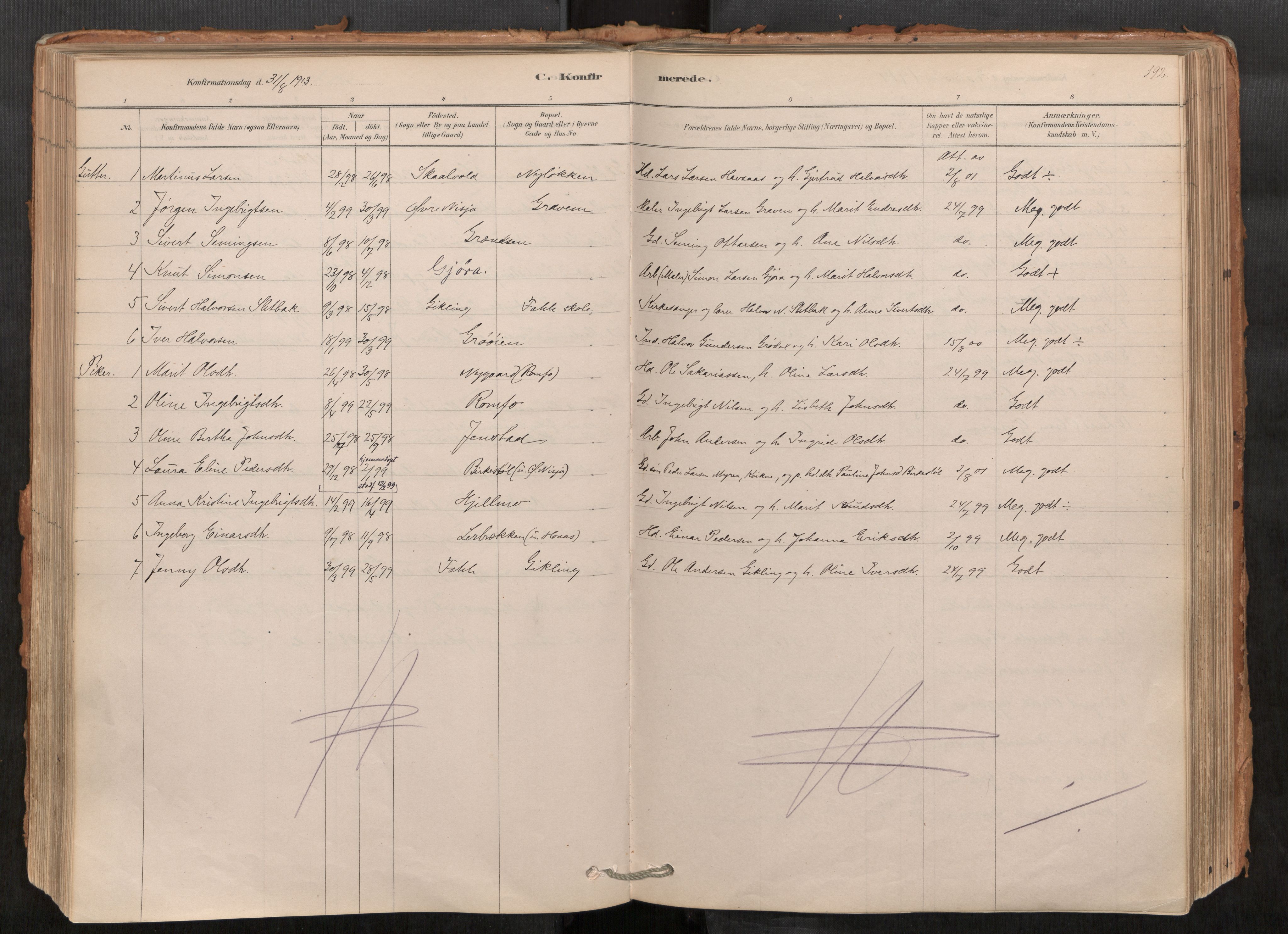 Sunndal sokneprestkontor, AV/SAT-A-1085/1/I/I1/I1a/L0001: Parish register (official) no. 1, 1877-1914, p. 192