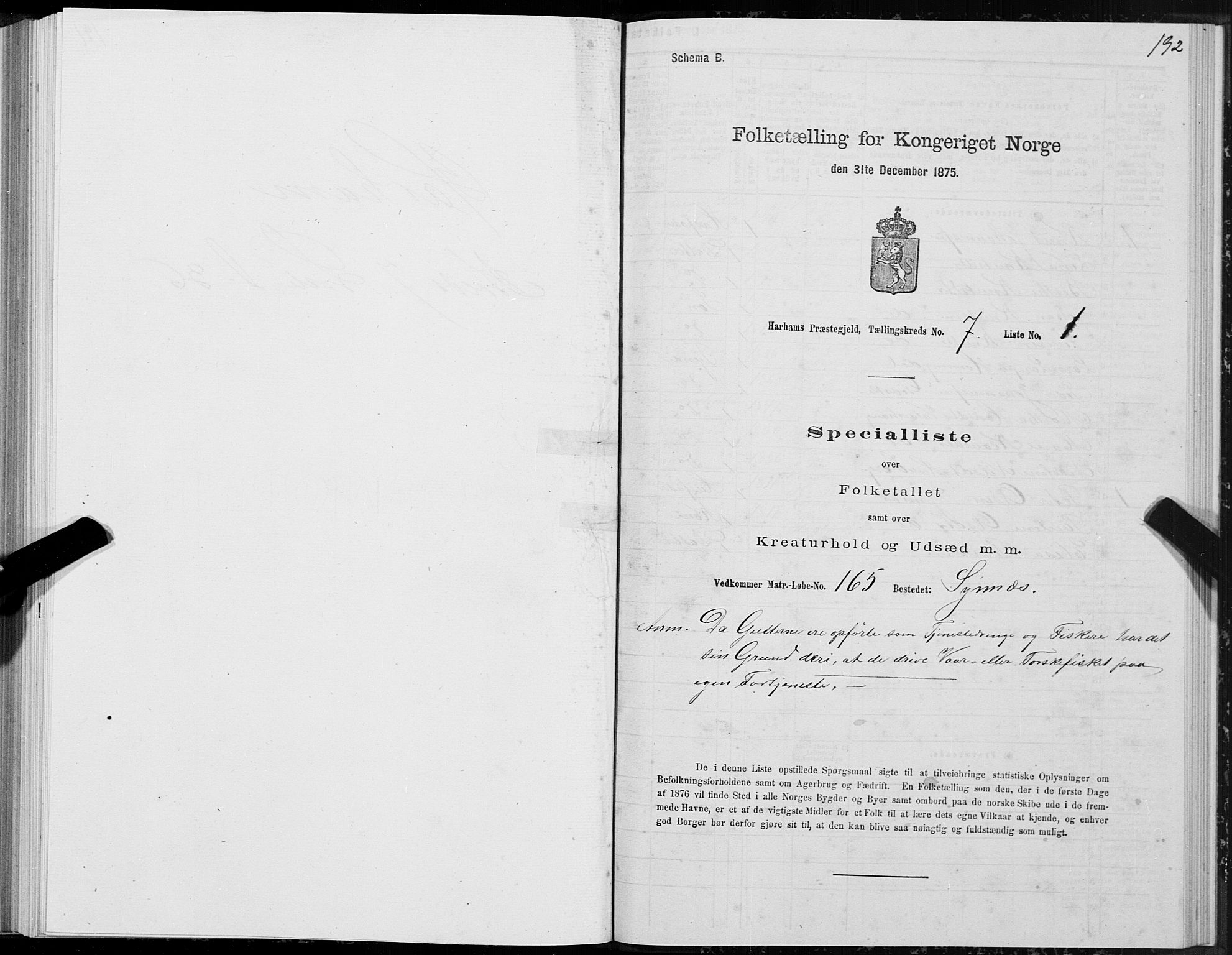 SAT, 1875 census for 1534P Haram, 1875, p. 3192