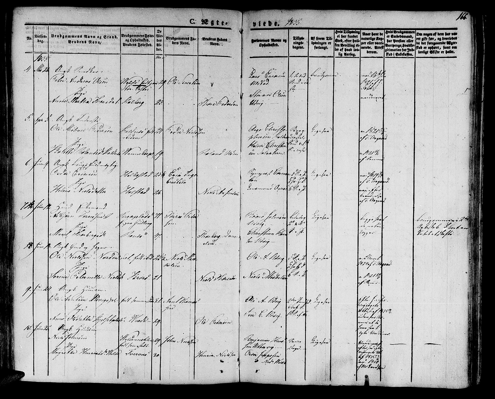 Ministerialprotokoller, klokkerbøker og fødselsregistre - Nord-Trøndelag, AV/SAT-A-1458/741/L0390: Parish register (official) no. 741A04, 1822-1836, p. 166