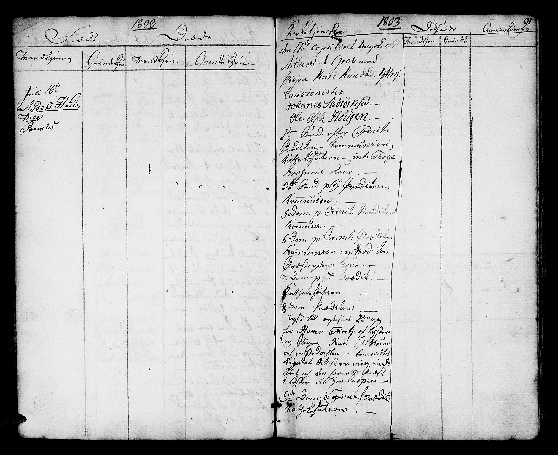 Jostedal sokneprestembete, AV/SAB-A-80601/H/Haa/Haaa/L0002: Parish register (official) no. A 2, 1770-1806, p. 91