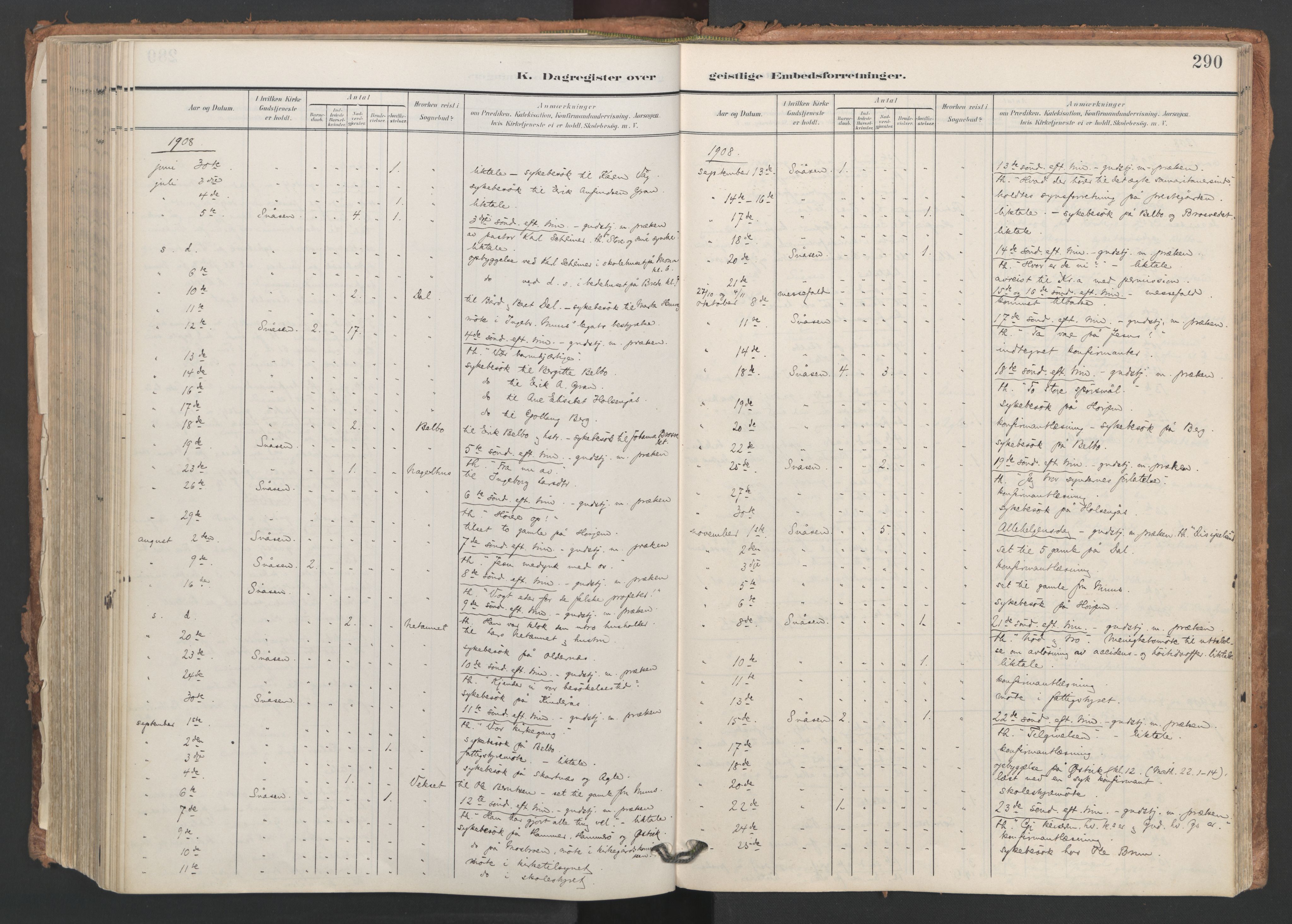 Ministerialprotokoller, klokkerbøker og fødselsregistre - Nord-Trøndelag, AV/SAT-A-1458/749/L0477: Parish register (official) no. 749A11, 1902-1927, p. 290