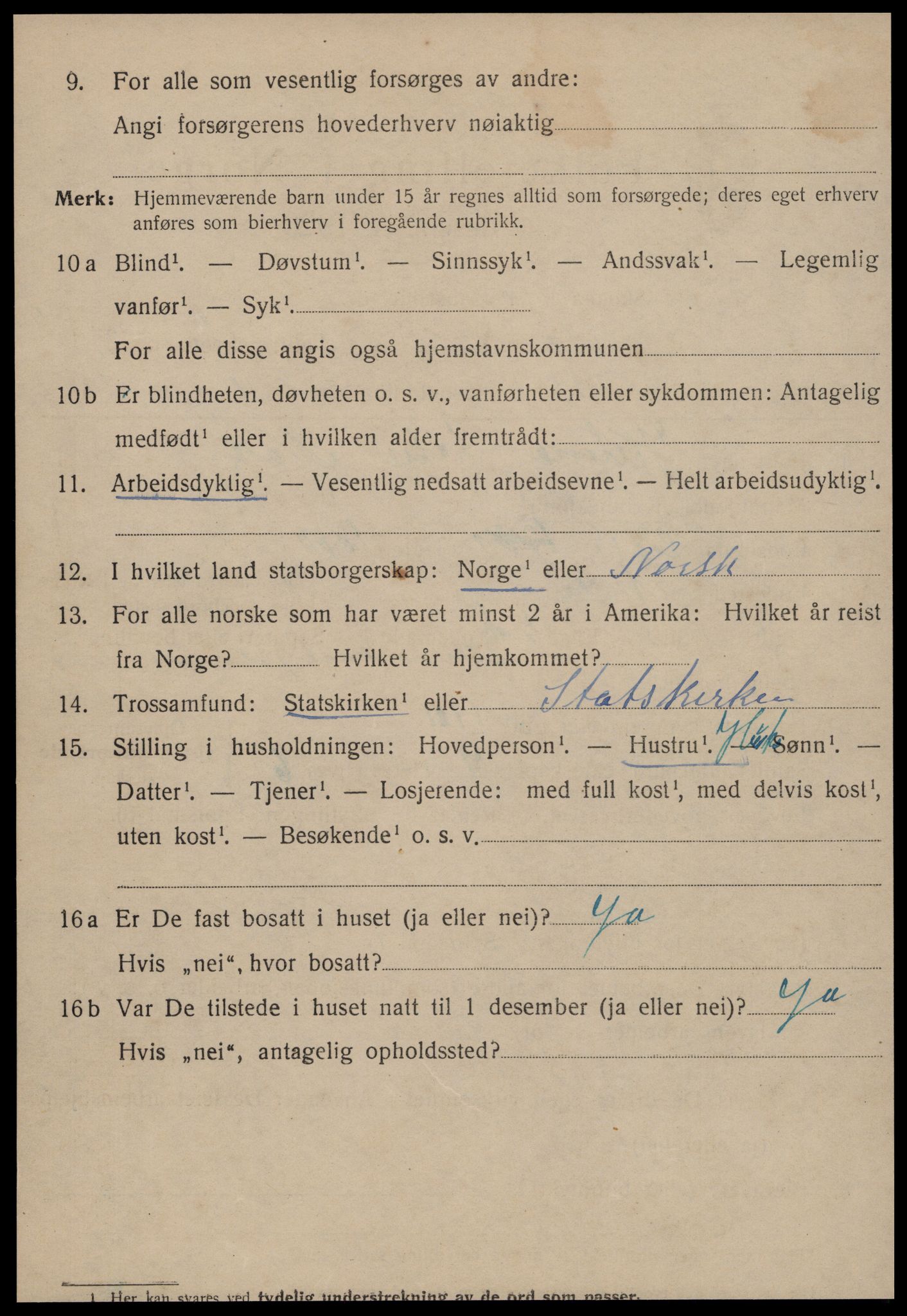 SAT, 1920 census for Ålesund, 1920, p. 11783