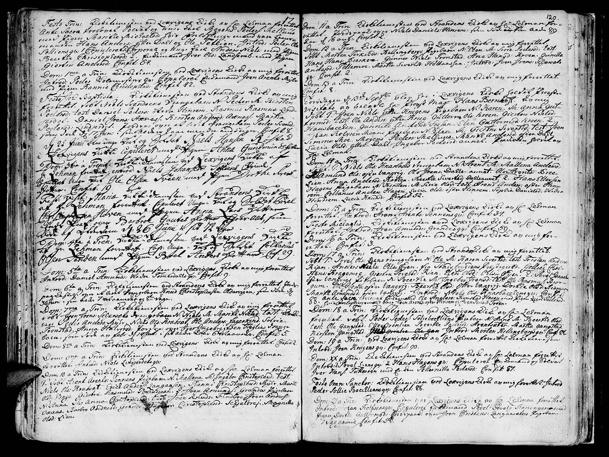 Ministerialprotokoller, klokkerbøker og fødselsregistre - Nord-Trøndelag, AV/SAT-A-1458/701/L0003: Parish register (official) no. 701A03, 1751-1783, p. 120