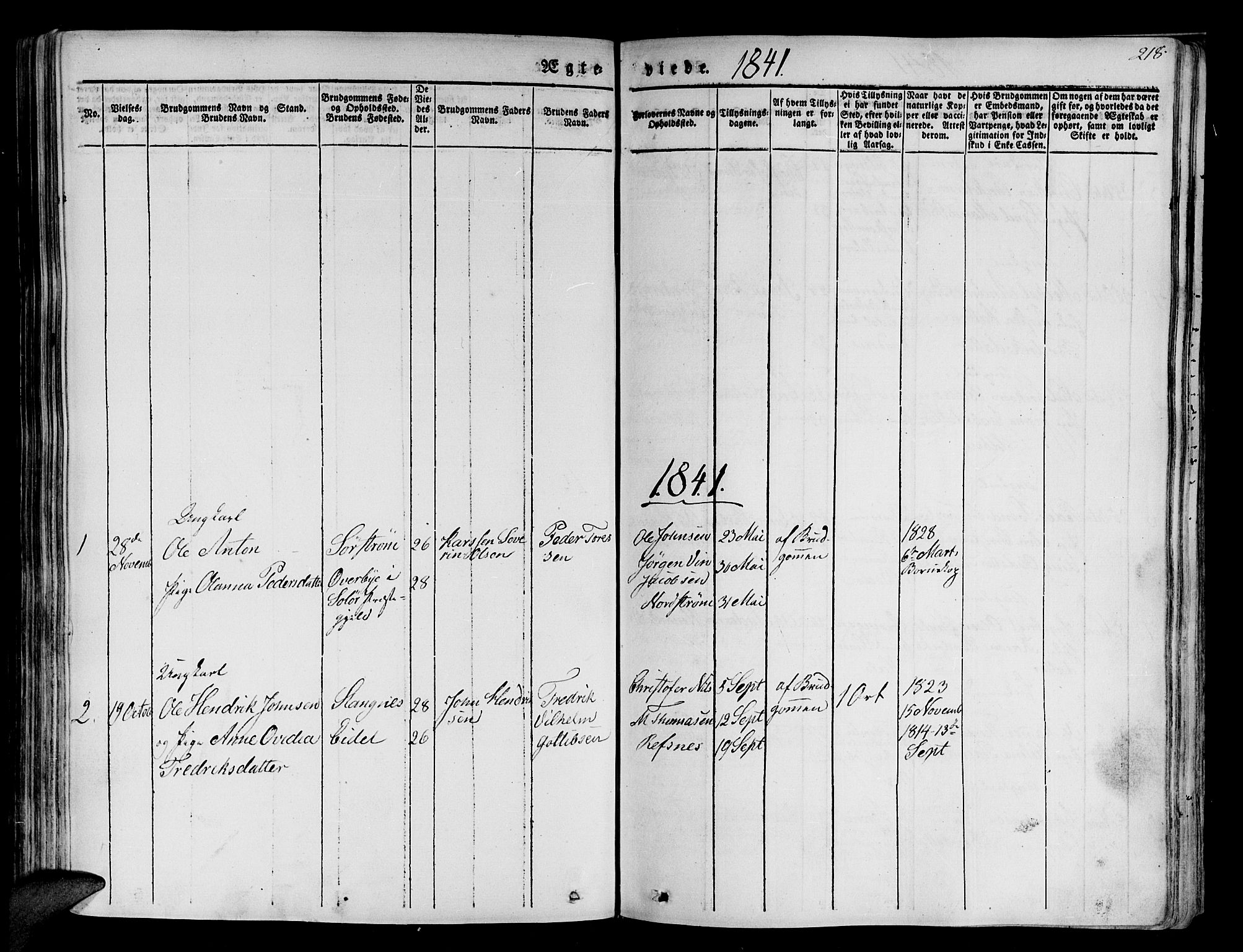 Tranøy sokneprestkontor, AV/SATØ-S-1313/I/Ia/Iaa/L0005kirke: Parish register (official) no. 5, 1829-1844, p. 218