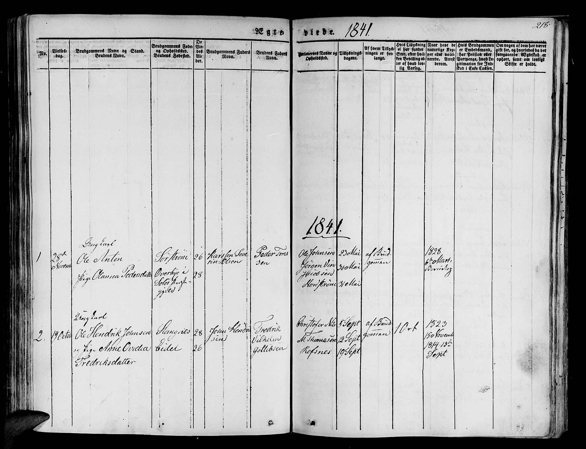 Tranøy sokneprestkontor, SATØ/S-1313/I/Ia/Iaa/L0005kirke: Parish register (official) no. 5, 1829-1844, p. 218