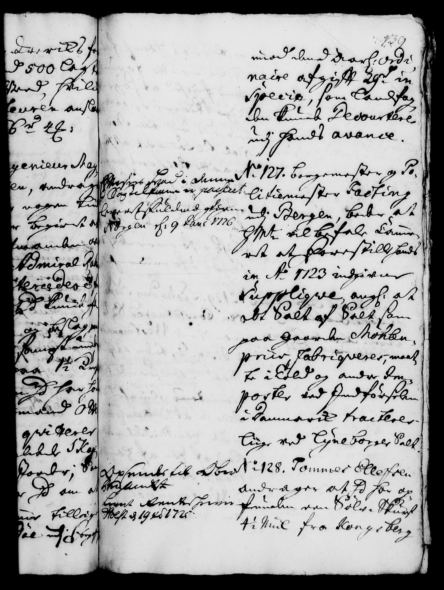 Rentekammeret, Kammerkanselliet, RA/EA-3111/G/Gh/Gha/L0008: Norsk ekstraktmemorialprotokoll (merket RK 53.53), 1725-1726, p. 139