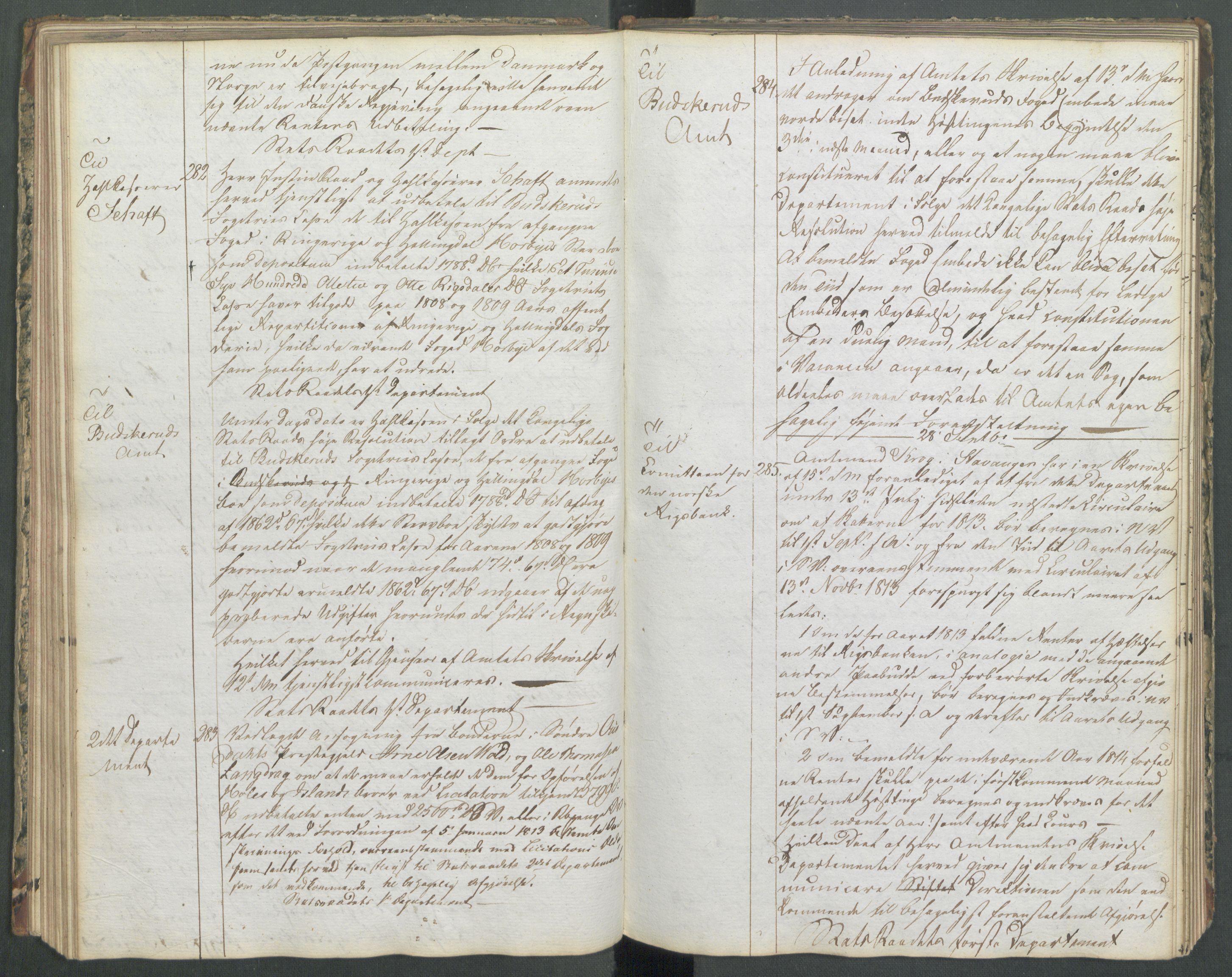 Departementene i 1814, RA/S-3899/Fa/L0004: 1. byrå - Kopibok B 1-370, 1814, p. 65