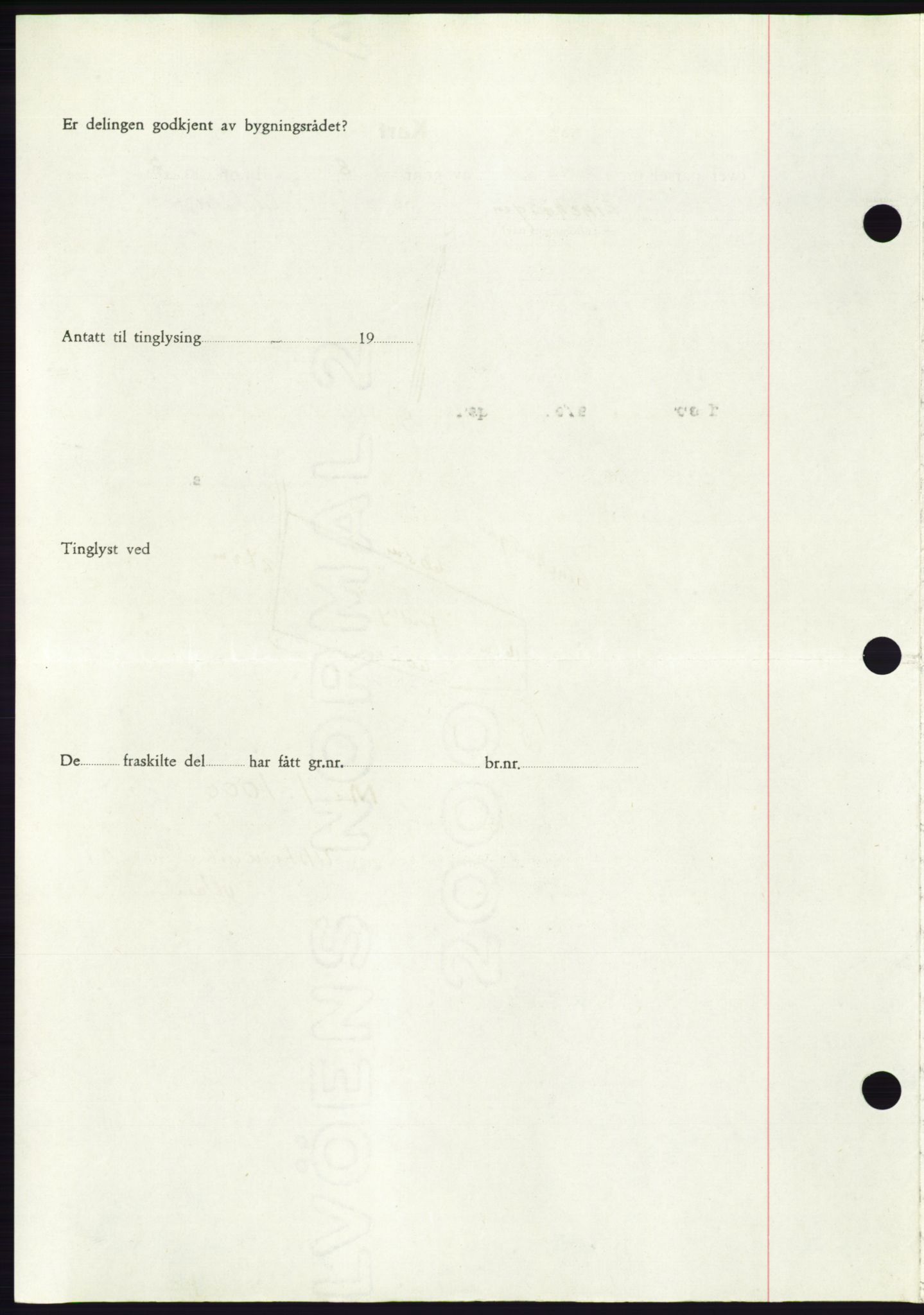 Søre Sunnmøre sorenskriveri, AV/SAT-A-4122/1/2/2C/L0084: Mortgage book no. 10A, 1949-1949, Diary no: : 944/1949