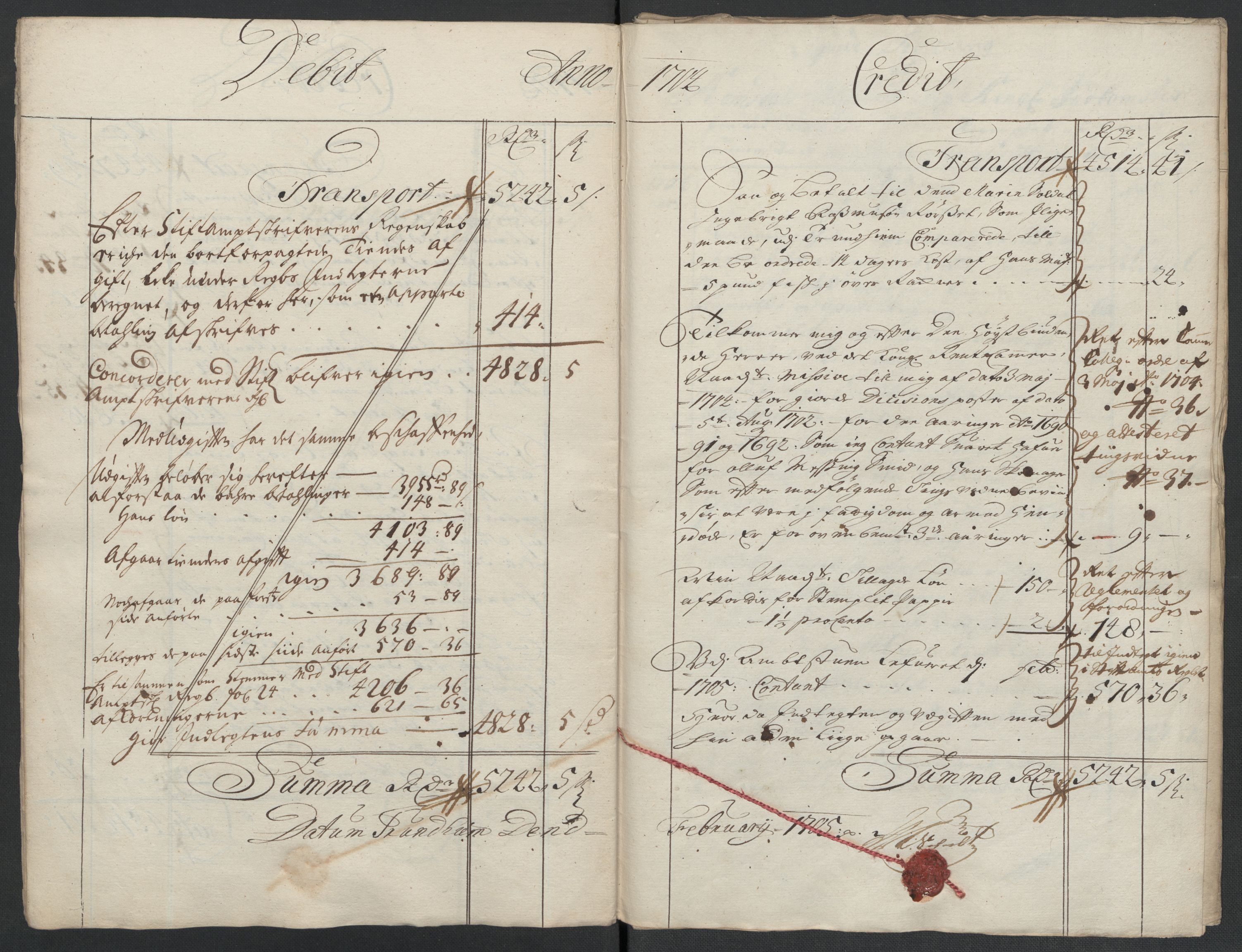 Rentekammeret inntil 1814, Reviderte regnskaper, Fogderegnskap, AV/RA-EA-4092/R55/L3656: Fogderegnskap Romsdal, 1703-1705, p. 162