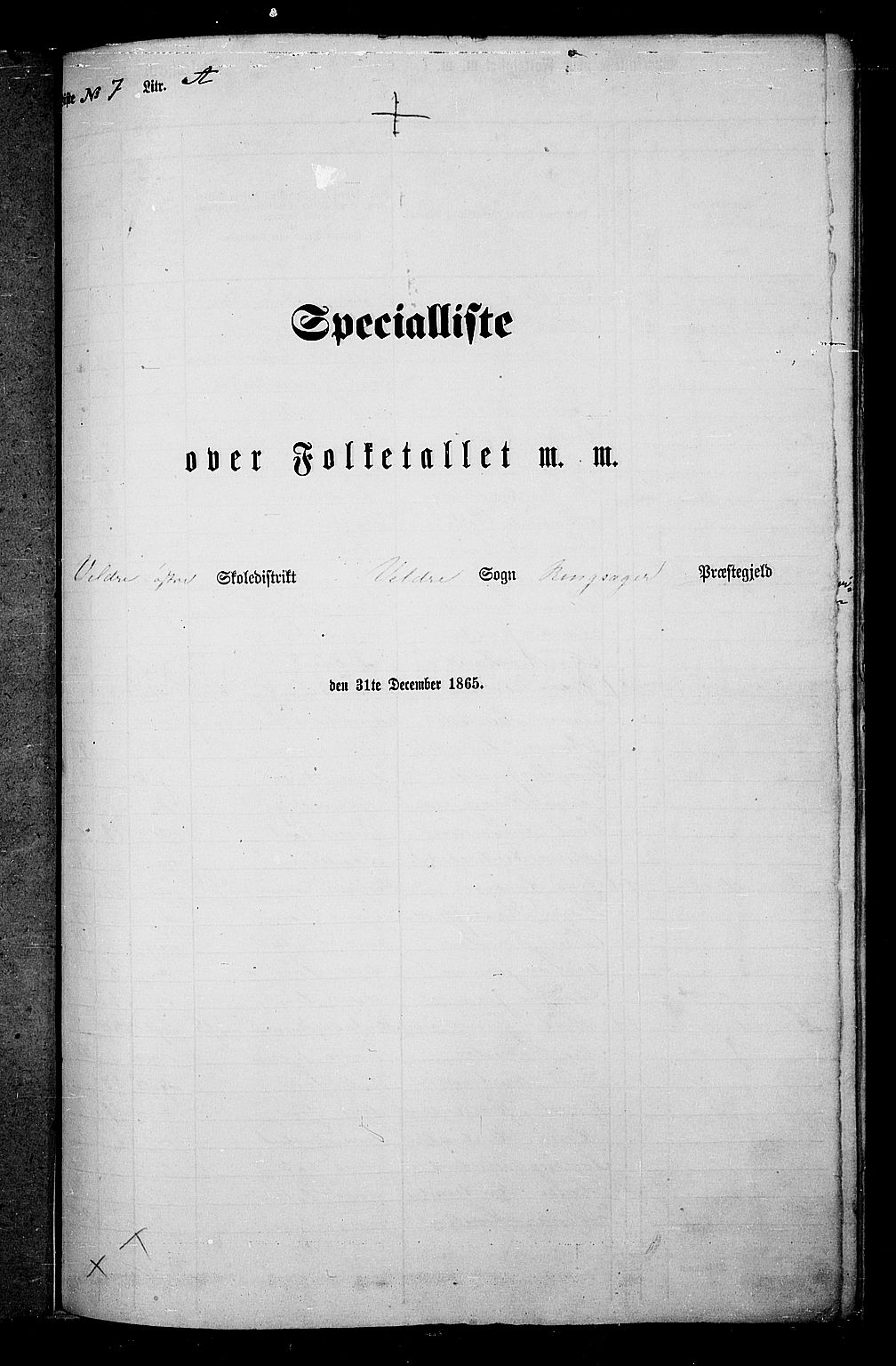 RA, 1865 census for Ringsaker, 1865, p. 177